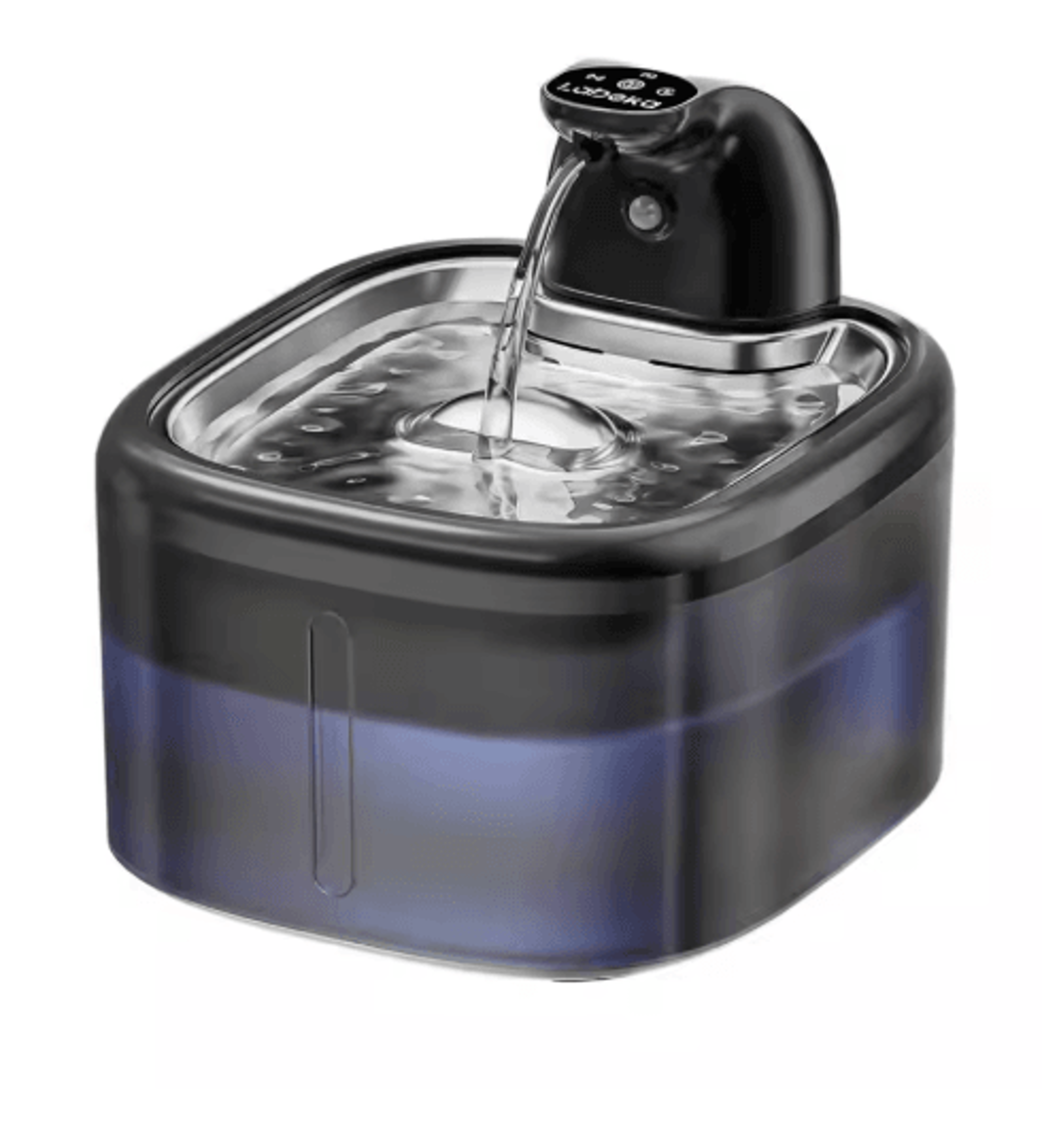 AquaSense 35L Wireless Cat Water Fountain With Motion Sensor  Stainless Steel Tray 1