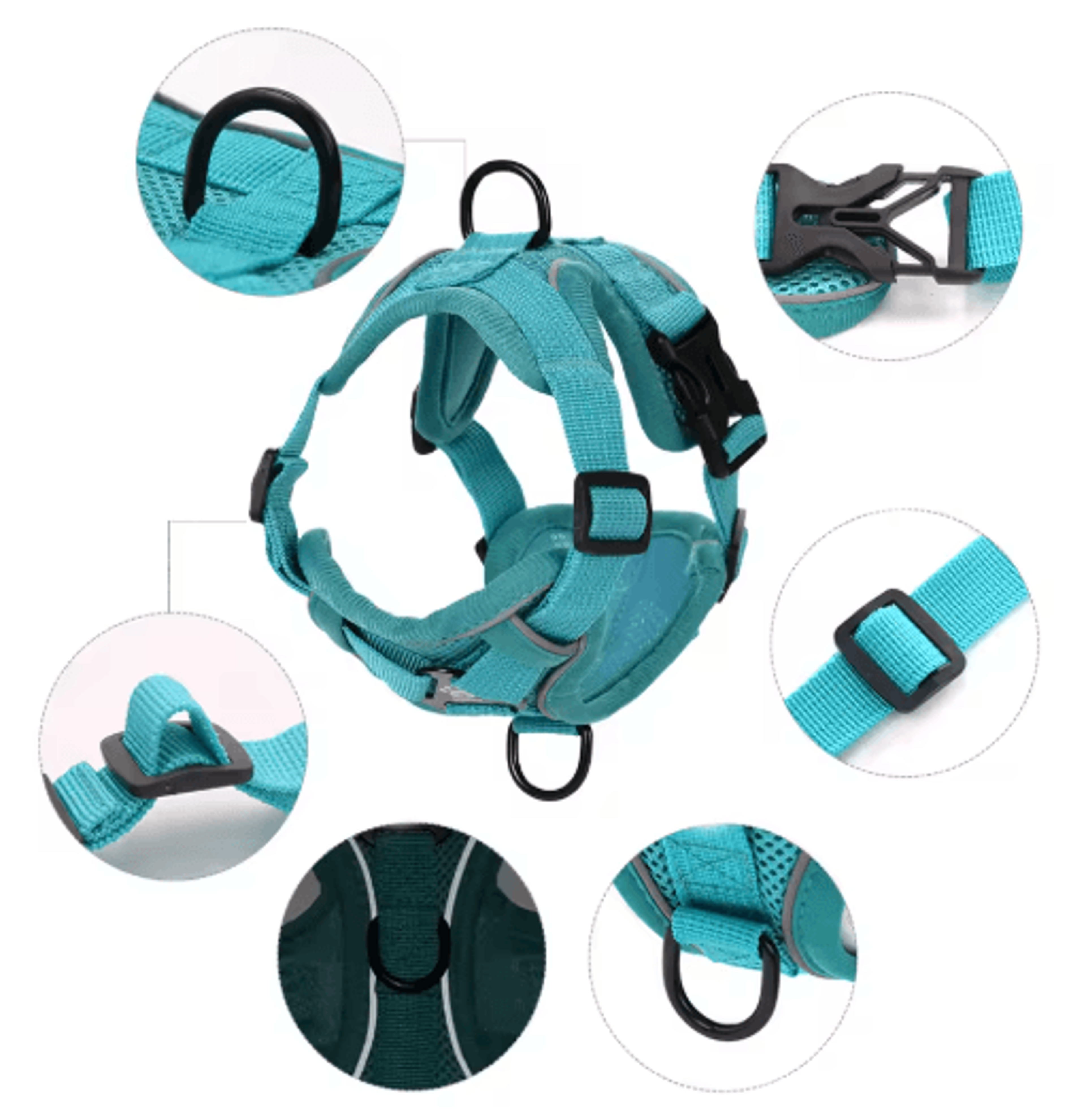 ComfortGlow Reflective Pet Harness  Leash Set For Cats And Small Dogs 6