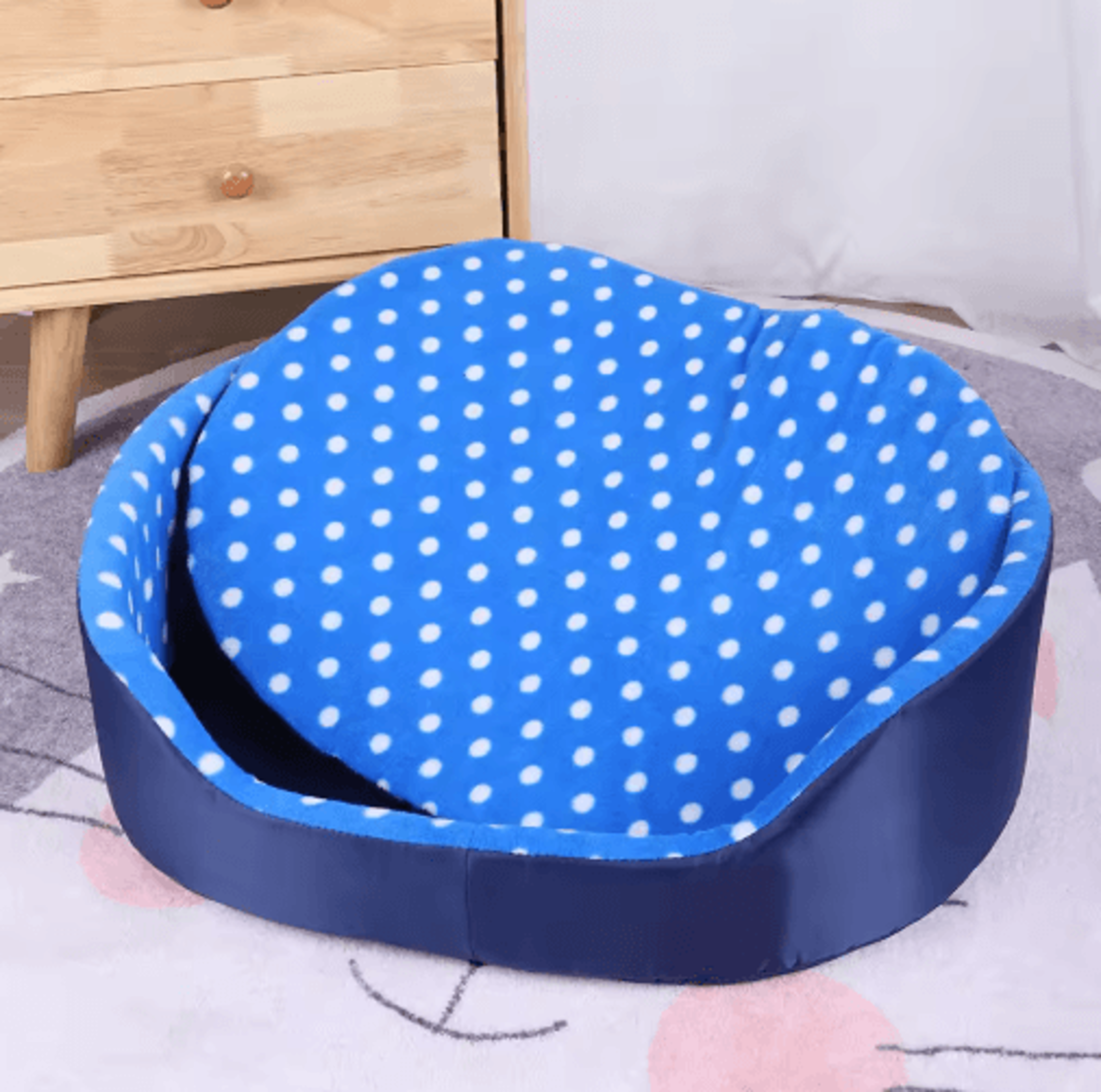 CozyCloud Dot Sponge Pet Bed Cushion For Cats And Small Dogs 6