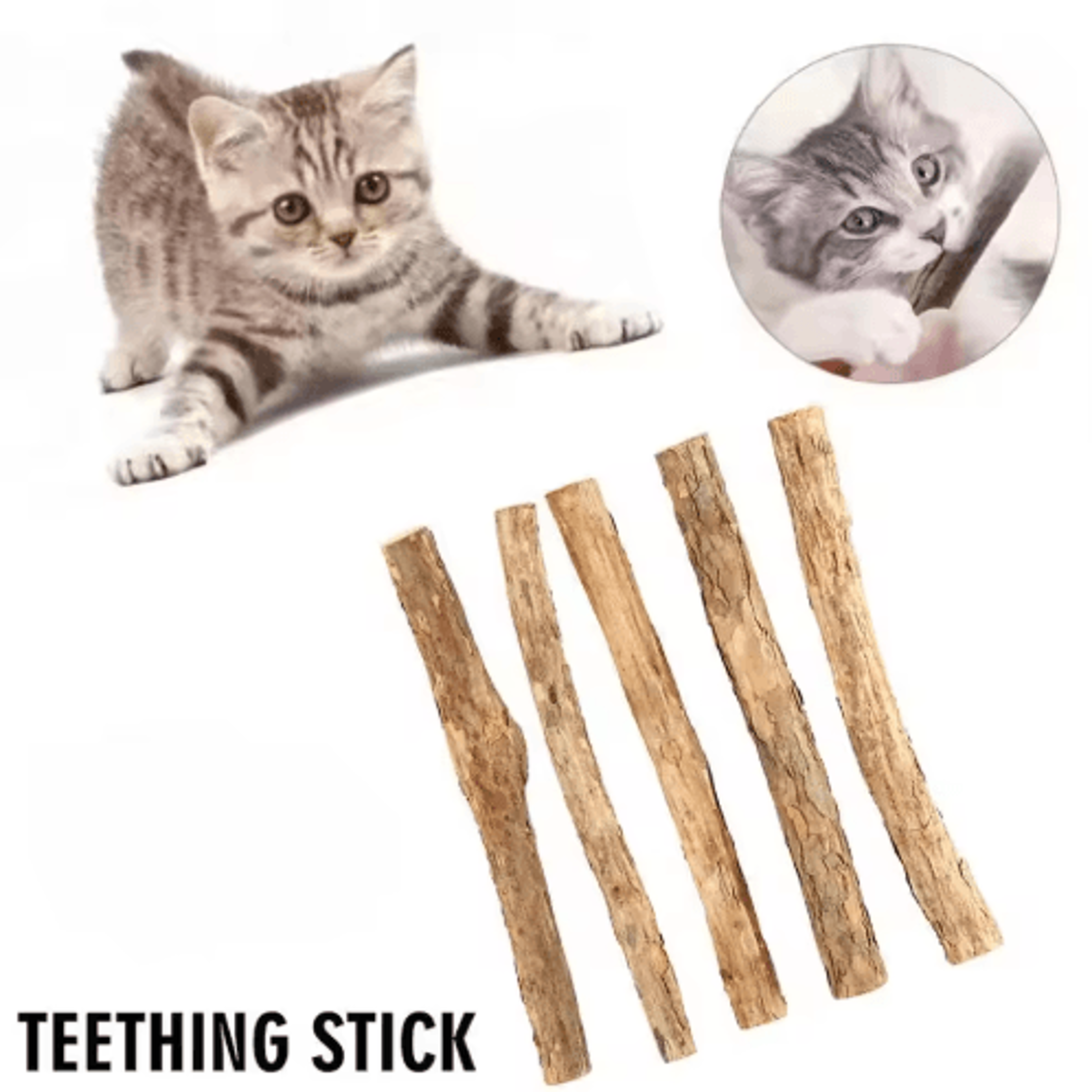 NatureChew Catnip Molar Sticks For Dental Care  Play 8
