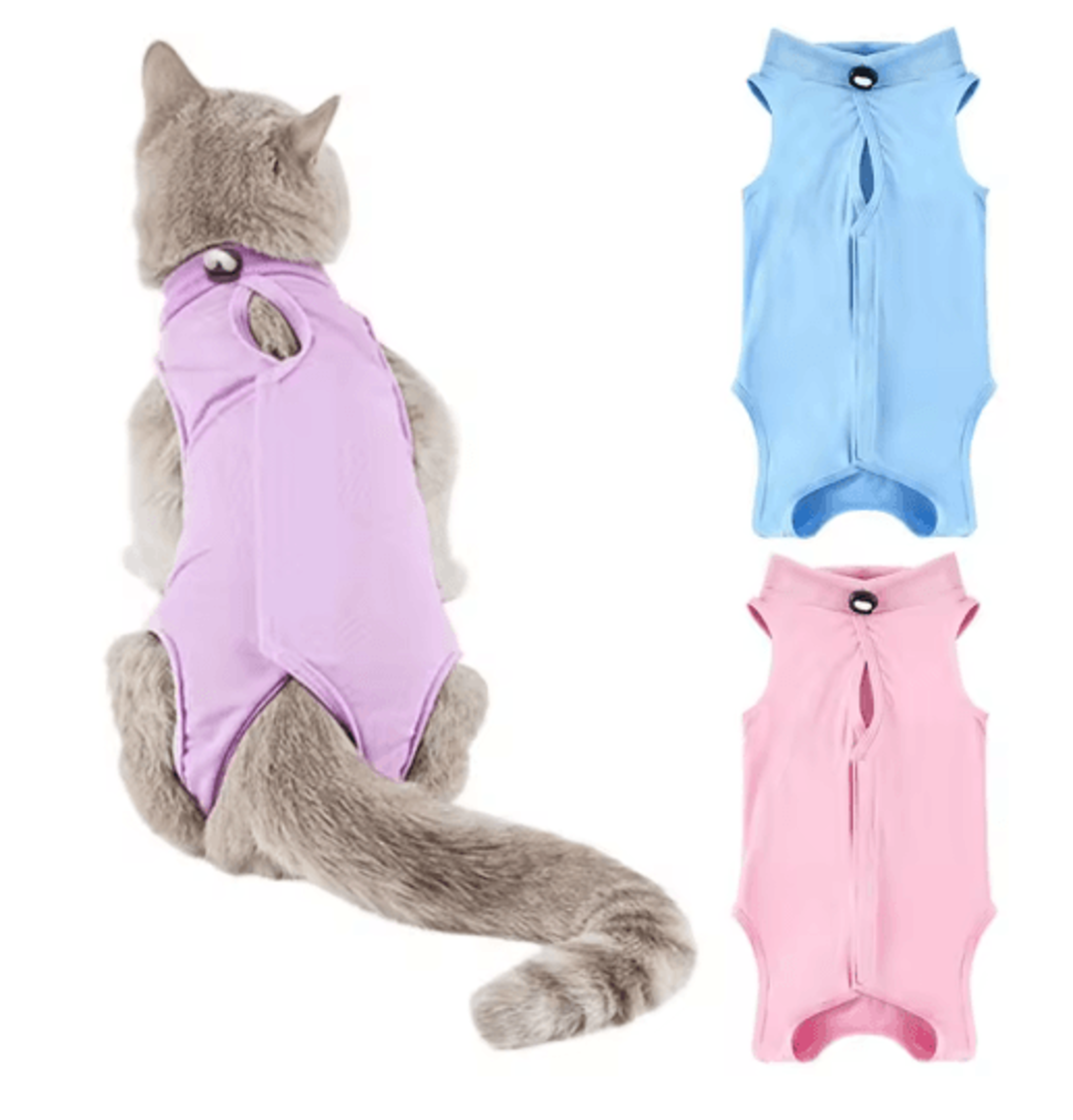 Comfort Care Soft Cat Recovery Suit For Post Surgery Healing 6