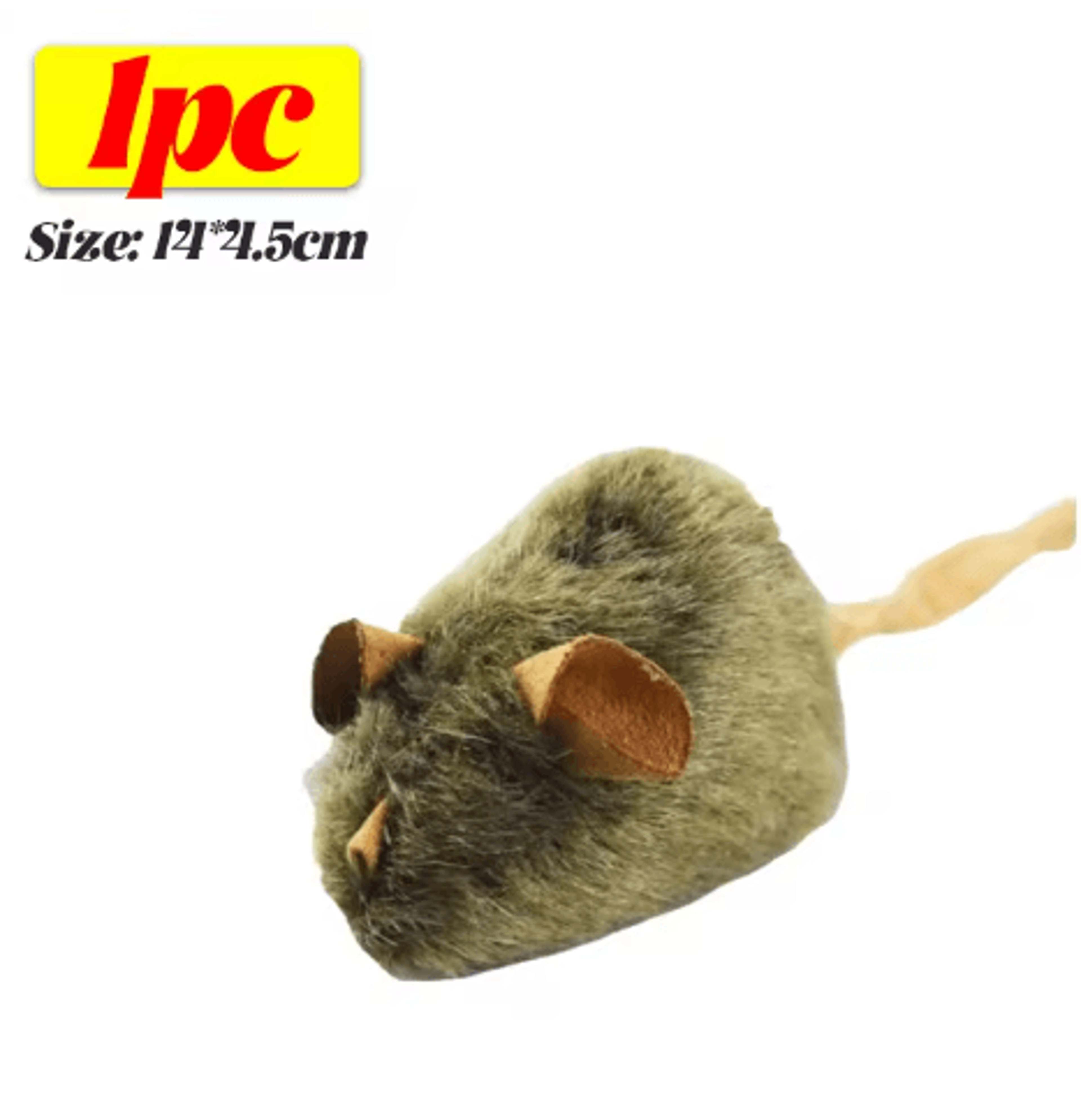 Interactive Plush Mouse Cat Toy With Realistic Squeaky Design 2