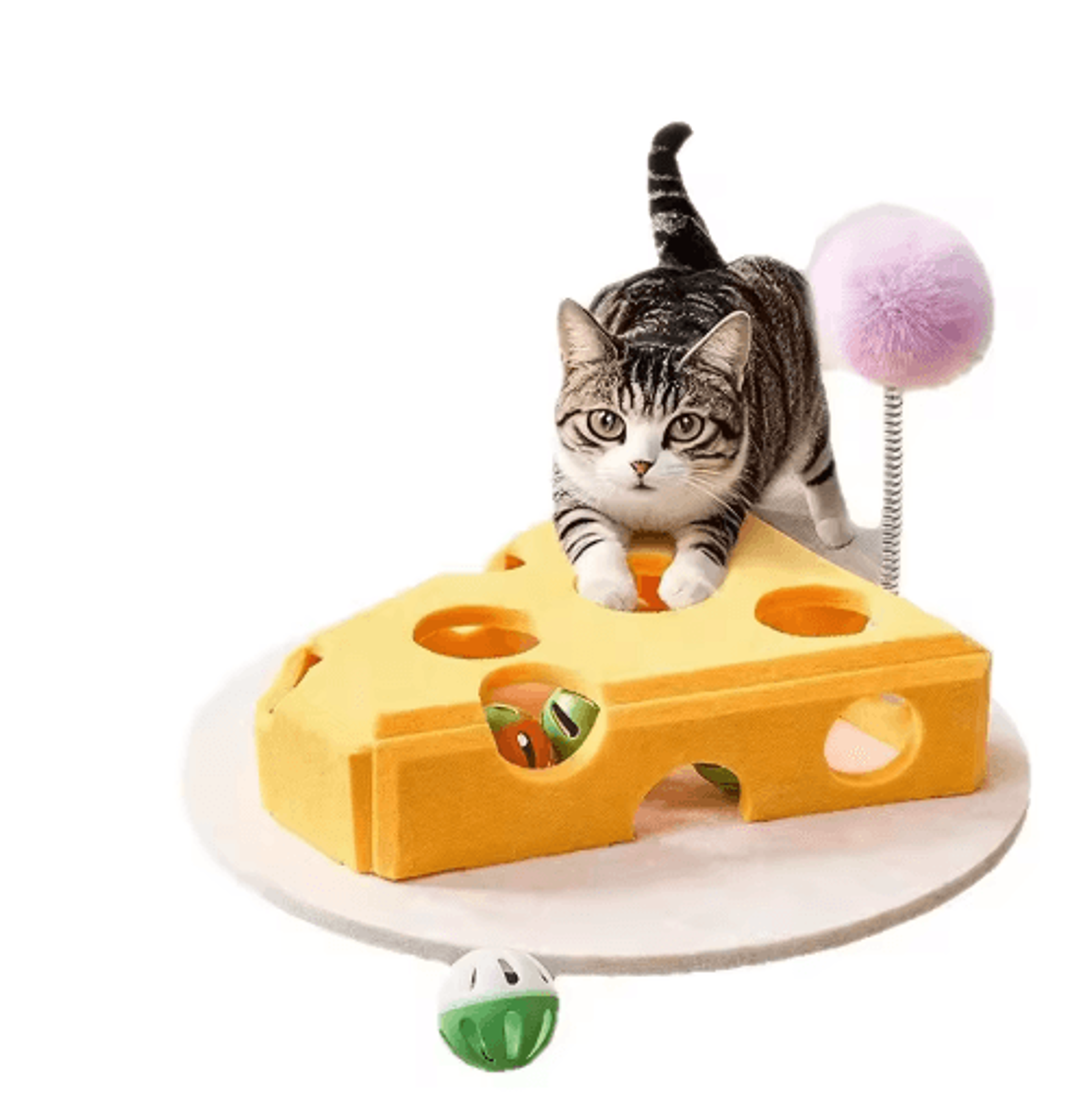 Hide  Seek Felt Puzzle Box Interactive Cat Puzzle Toy For Mental Stimulation  Agility Training 7