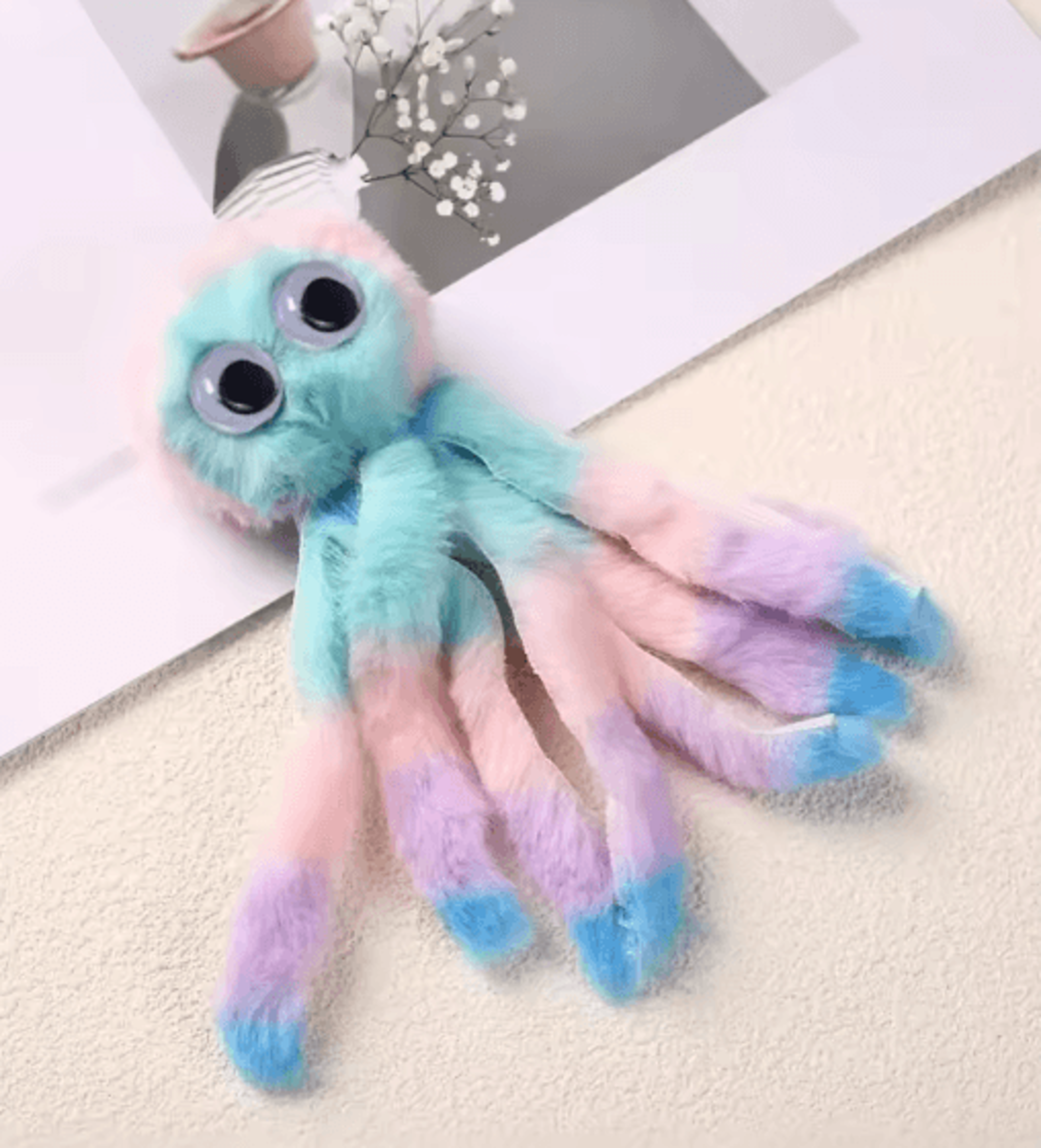 Octopus Plush Cat Toy With Catnip For Chewing Kicking And Interactive Play 6