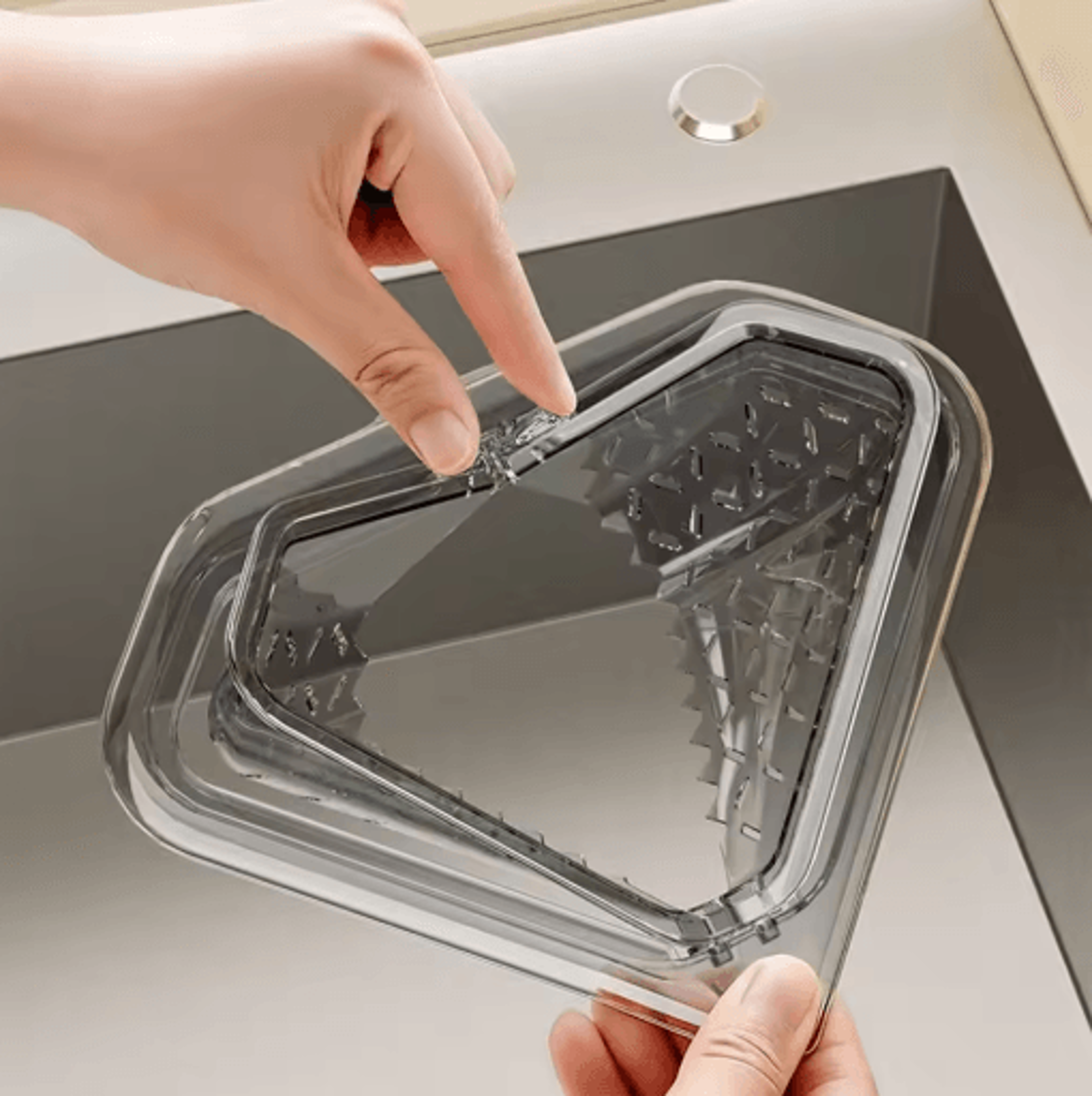 AntiLeak Kitchen Sink Drain Strainer  Detachable Drain Basket Filter With Magnetic Bottom Cover 3