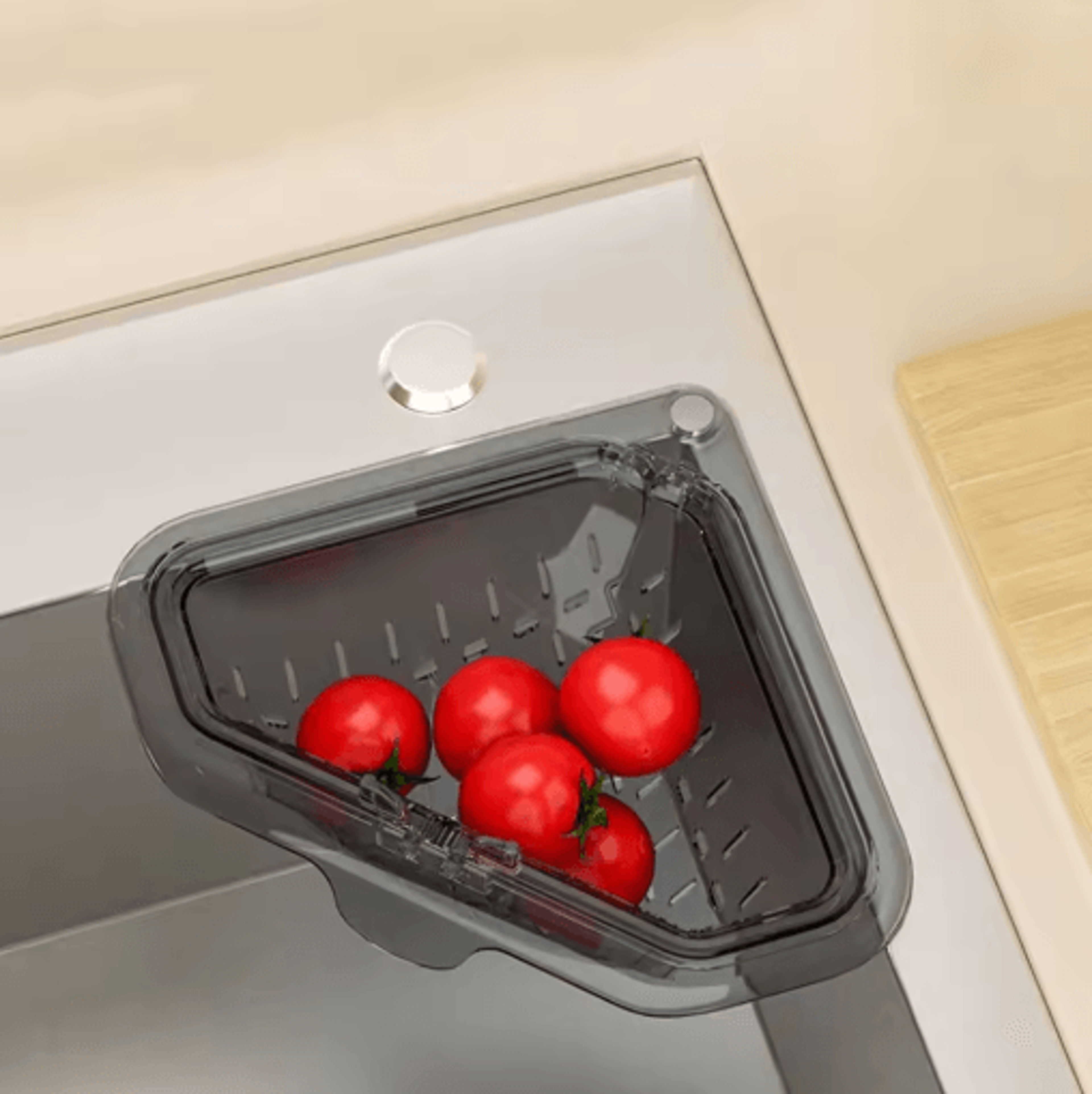 AntiLeak Kitchen Sink Drain Strainer  Detachable Drain Basket Filter With Magnetic Bottom Cover 5