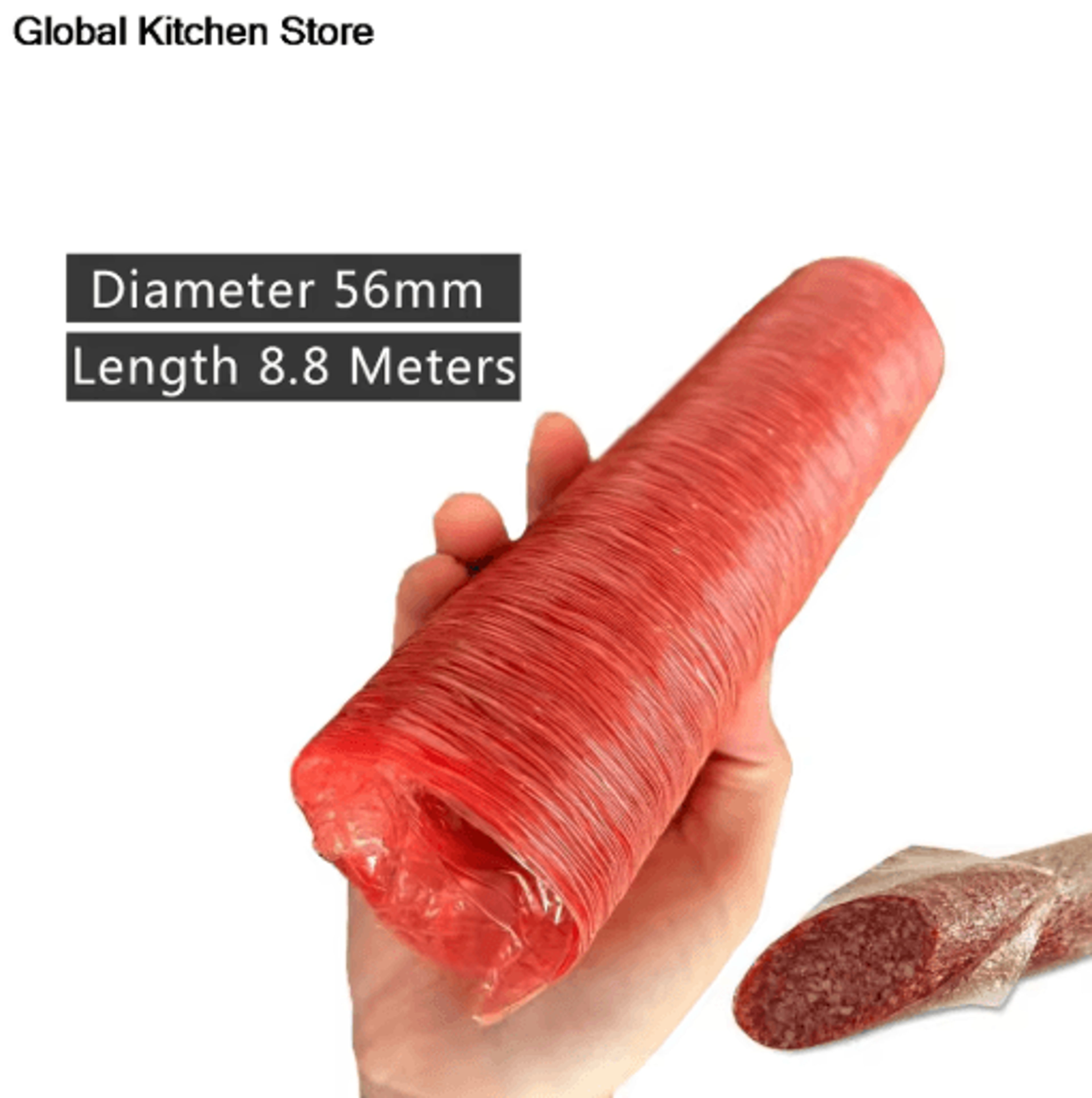 Smoked Cellulose Sausage Casing  Halal EasyPeel Sausage Casing For Homemade  Commercial Sausage Mak 1