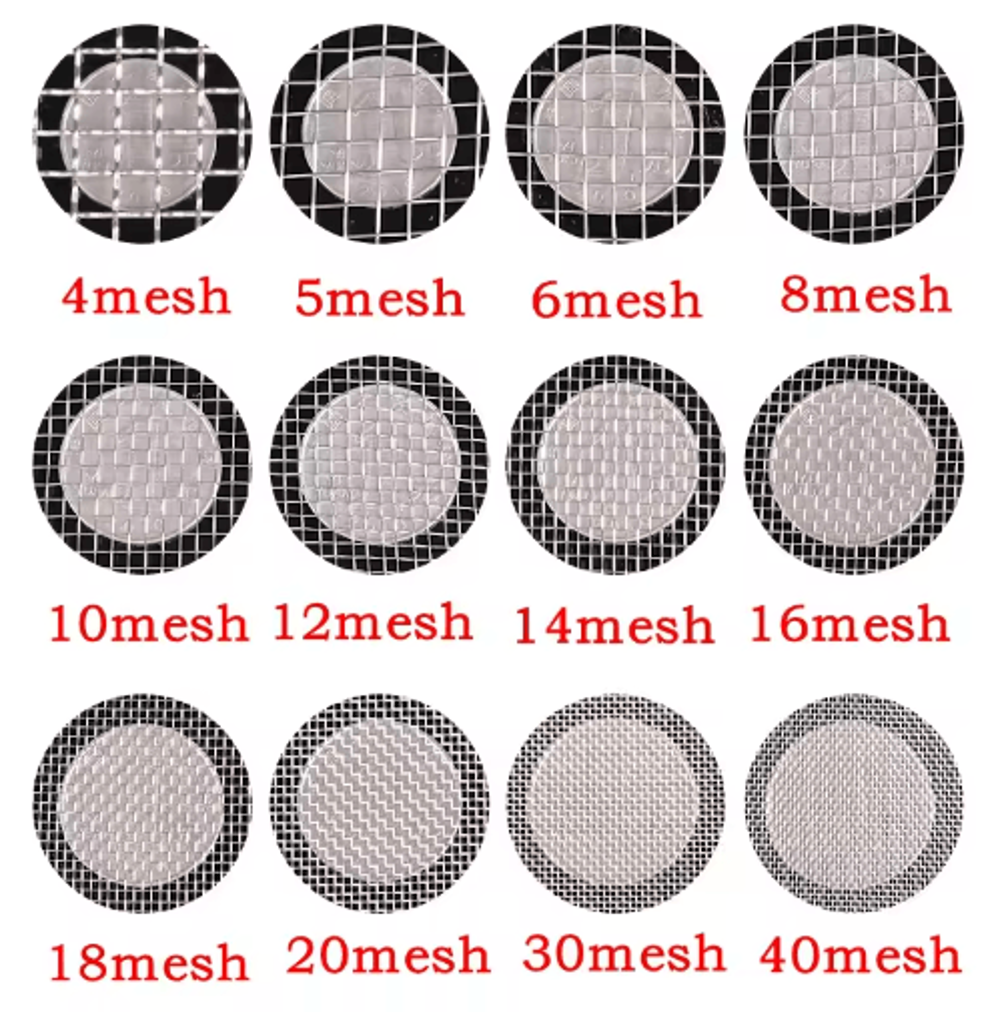 30 By 30cm Stainless Steel Mesh Screen Woven Wire Filter Mesh Sheet 4400 Mesh 12