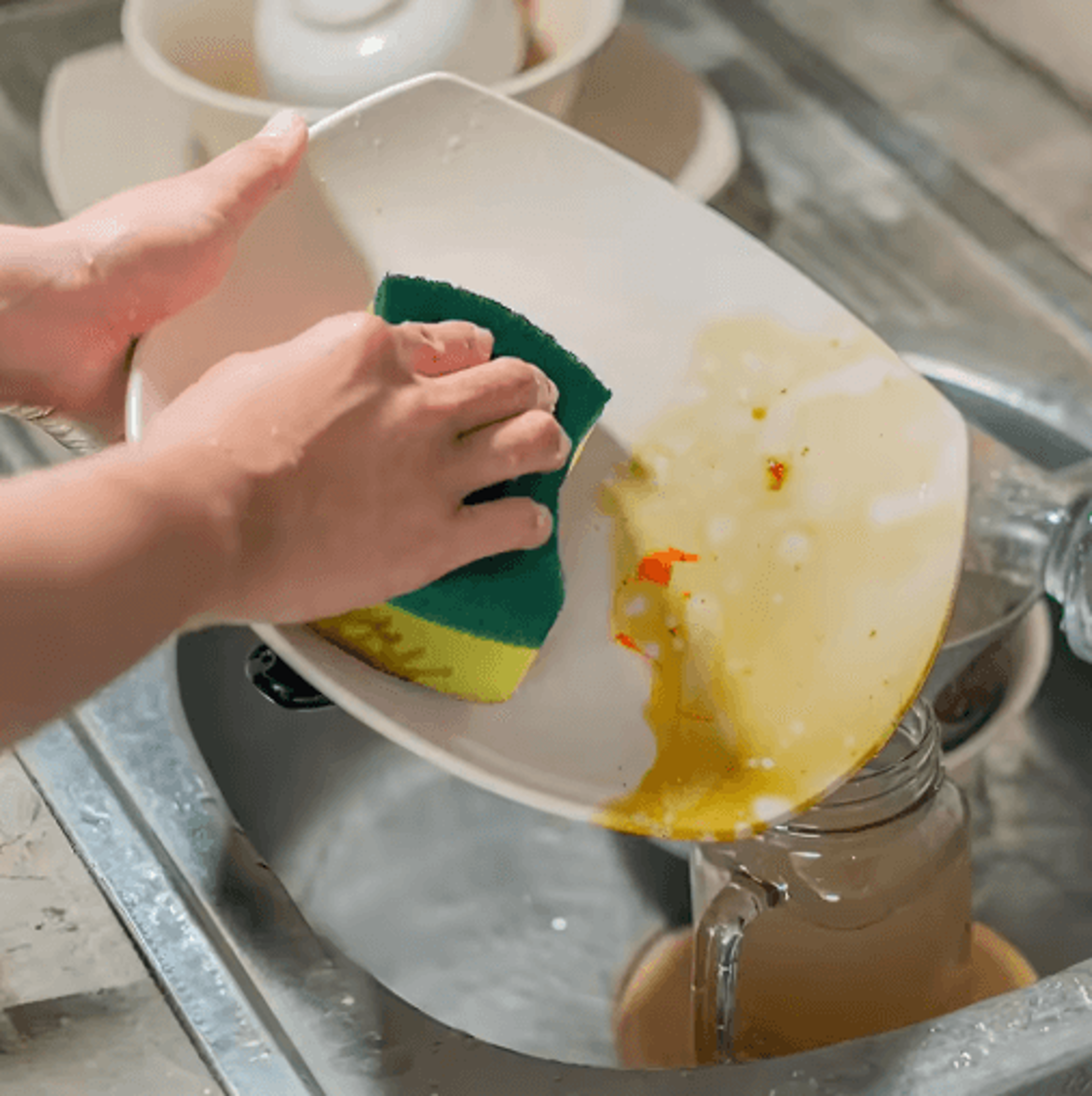 Soft Absorbent Dishwashing Sponges Kitchen Scrub Sponge  Scouring Pads For Pots Pans  Household Cle 10