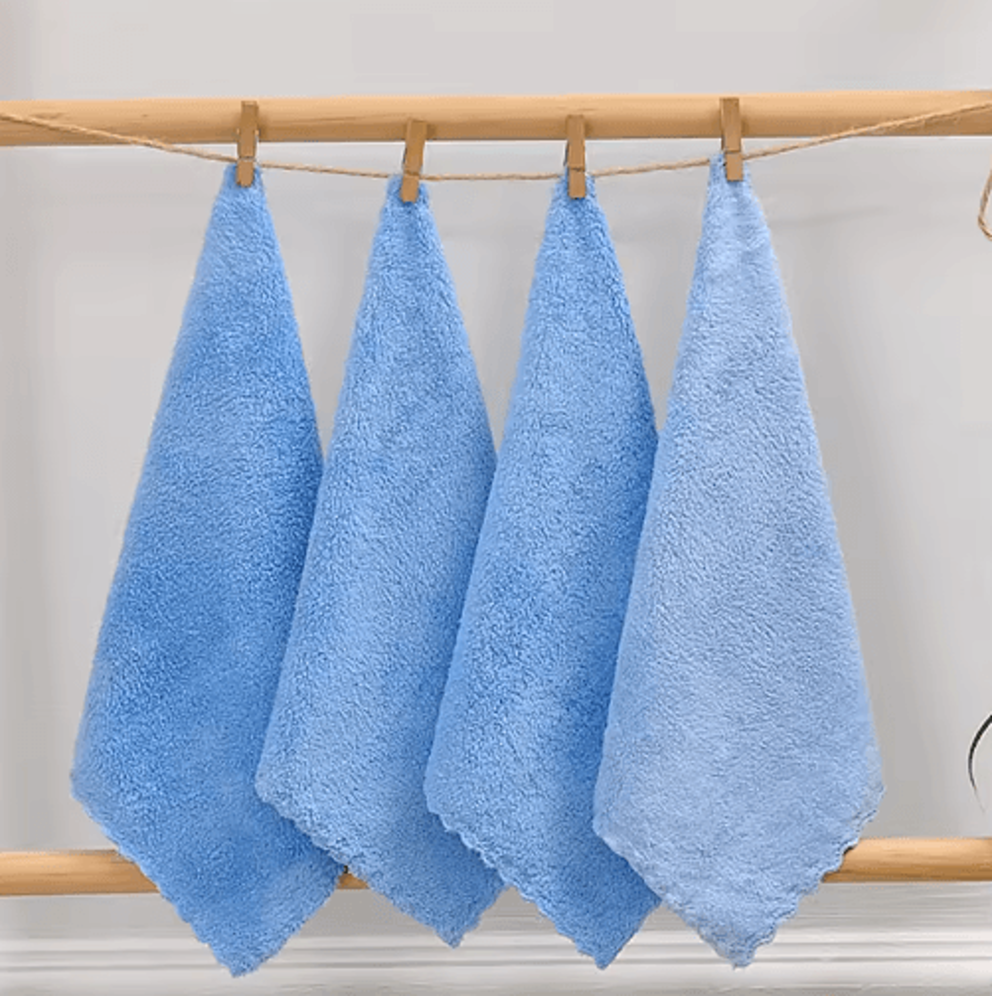 Coral Fleece Hand Towels Soft Super Absorbent Face  Dish Towels 150PCS 2