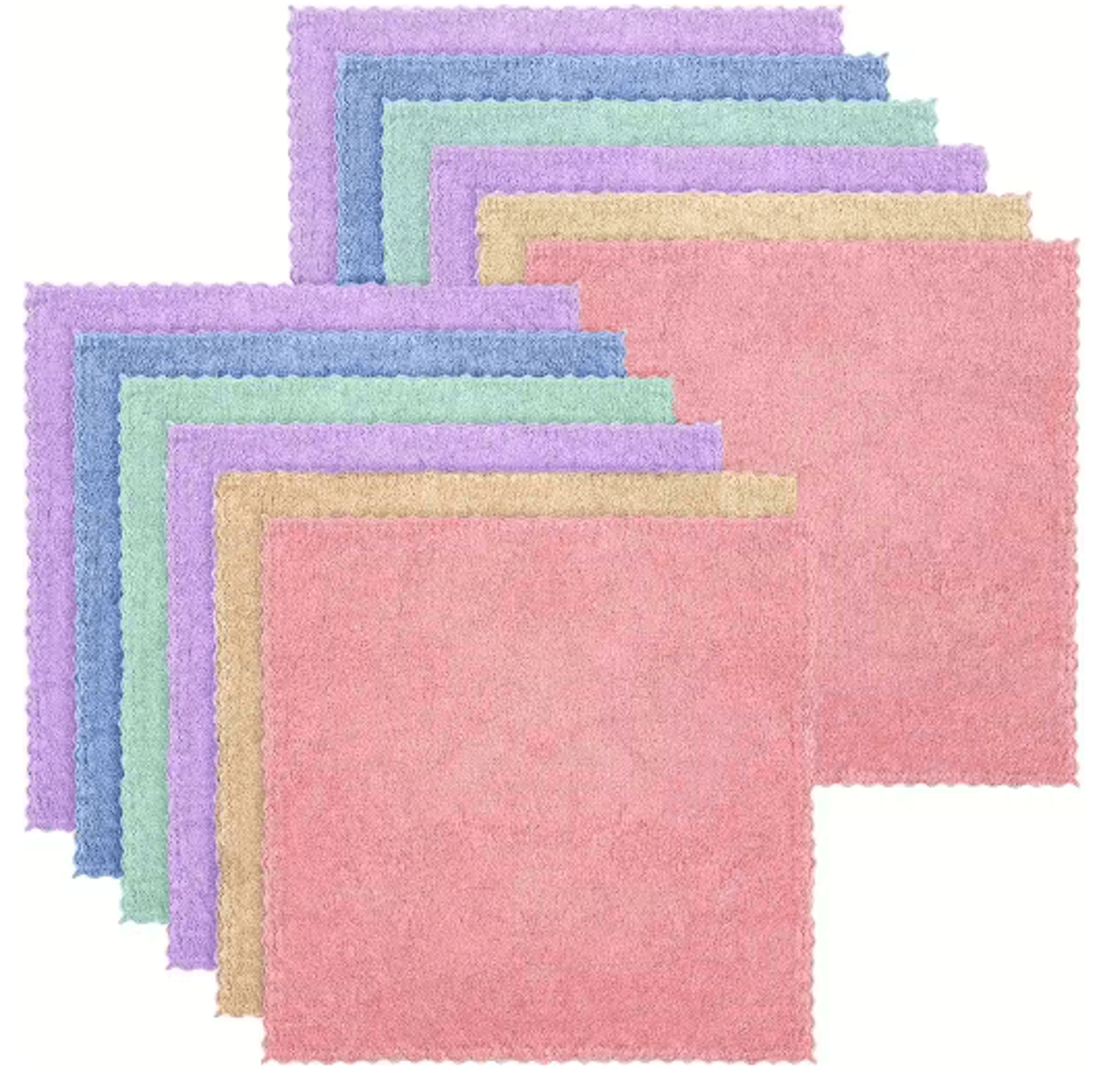 Coral Fleece Hand Towels Soft Super Absorbent Face  Dish Towels 150PCS 6