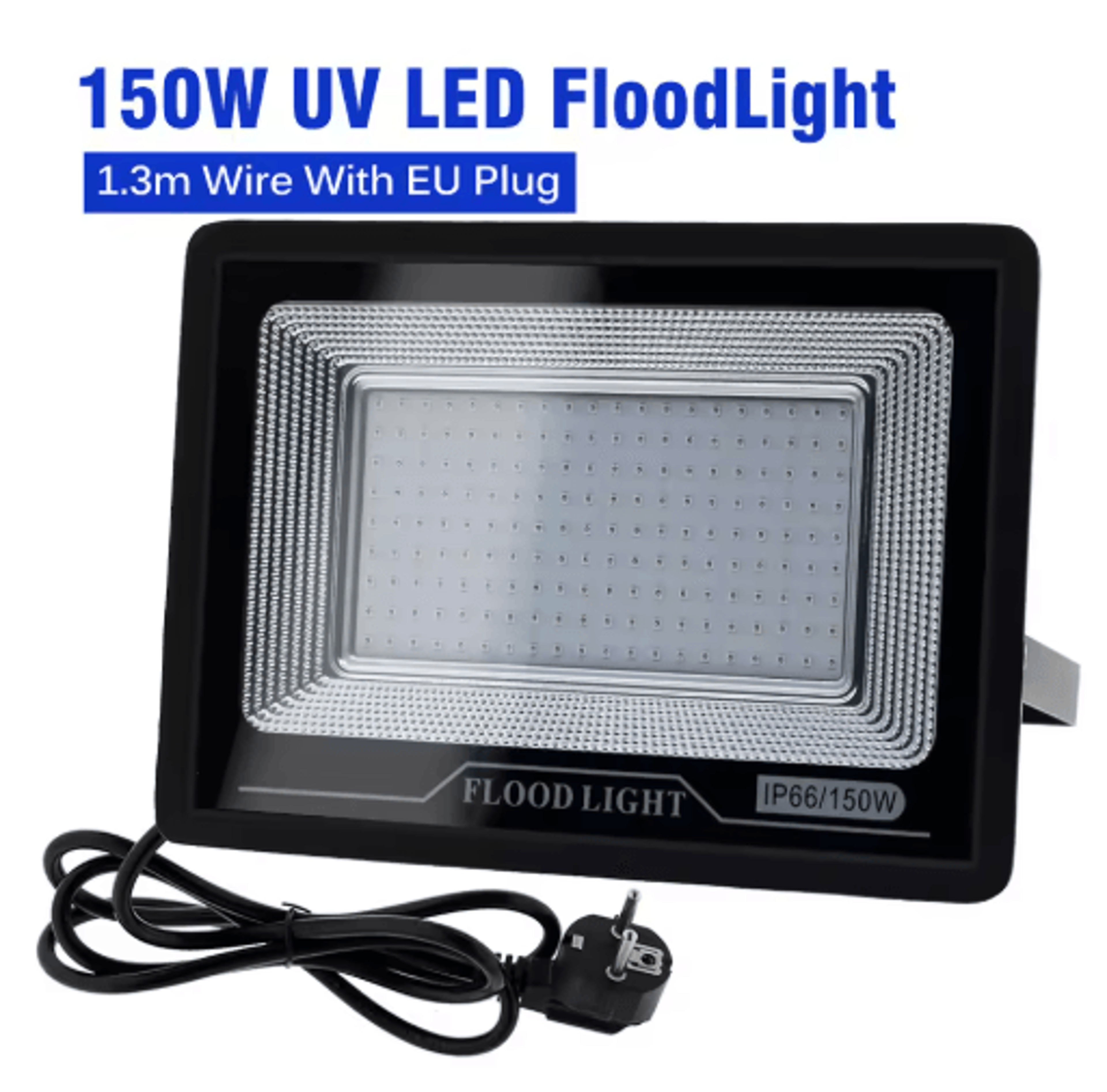 50W100W LED UV Floodlight 395400nm IP66 Waterproof Black Light For Parties  Outdoor Events 1