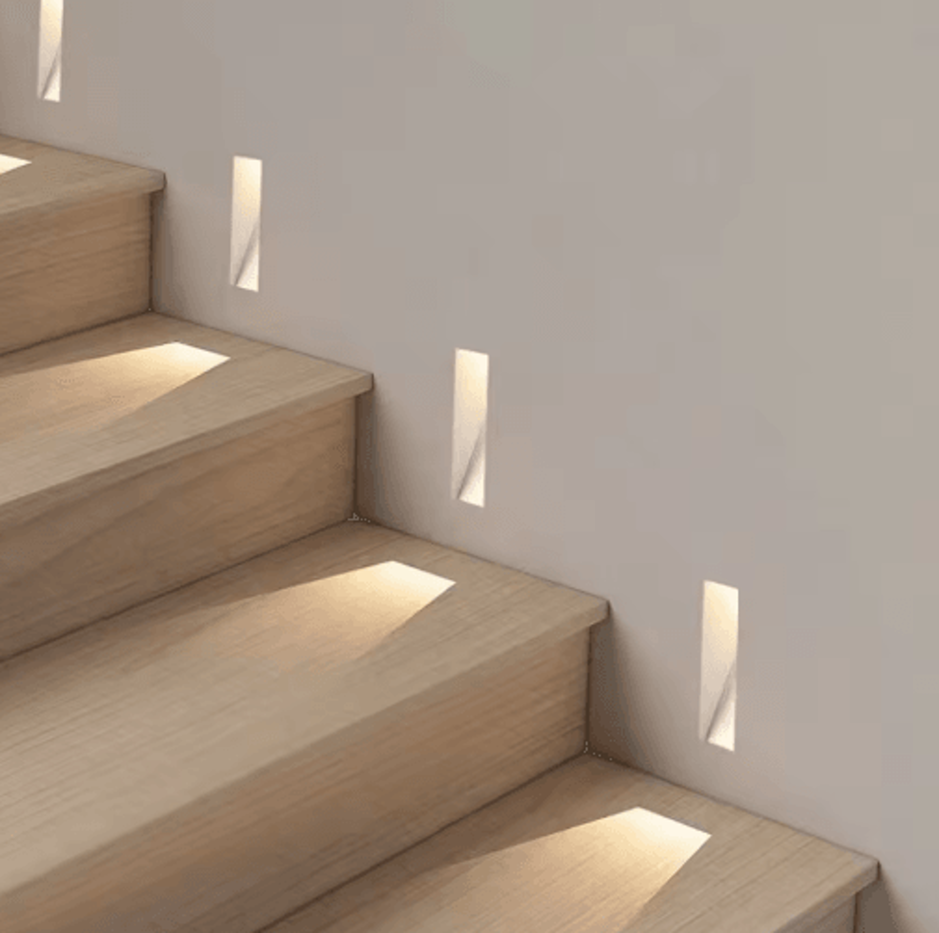 Borderless LED Step Lights  3W Motion Sensor Embedded Wall Light For Stairs  Hallways 7