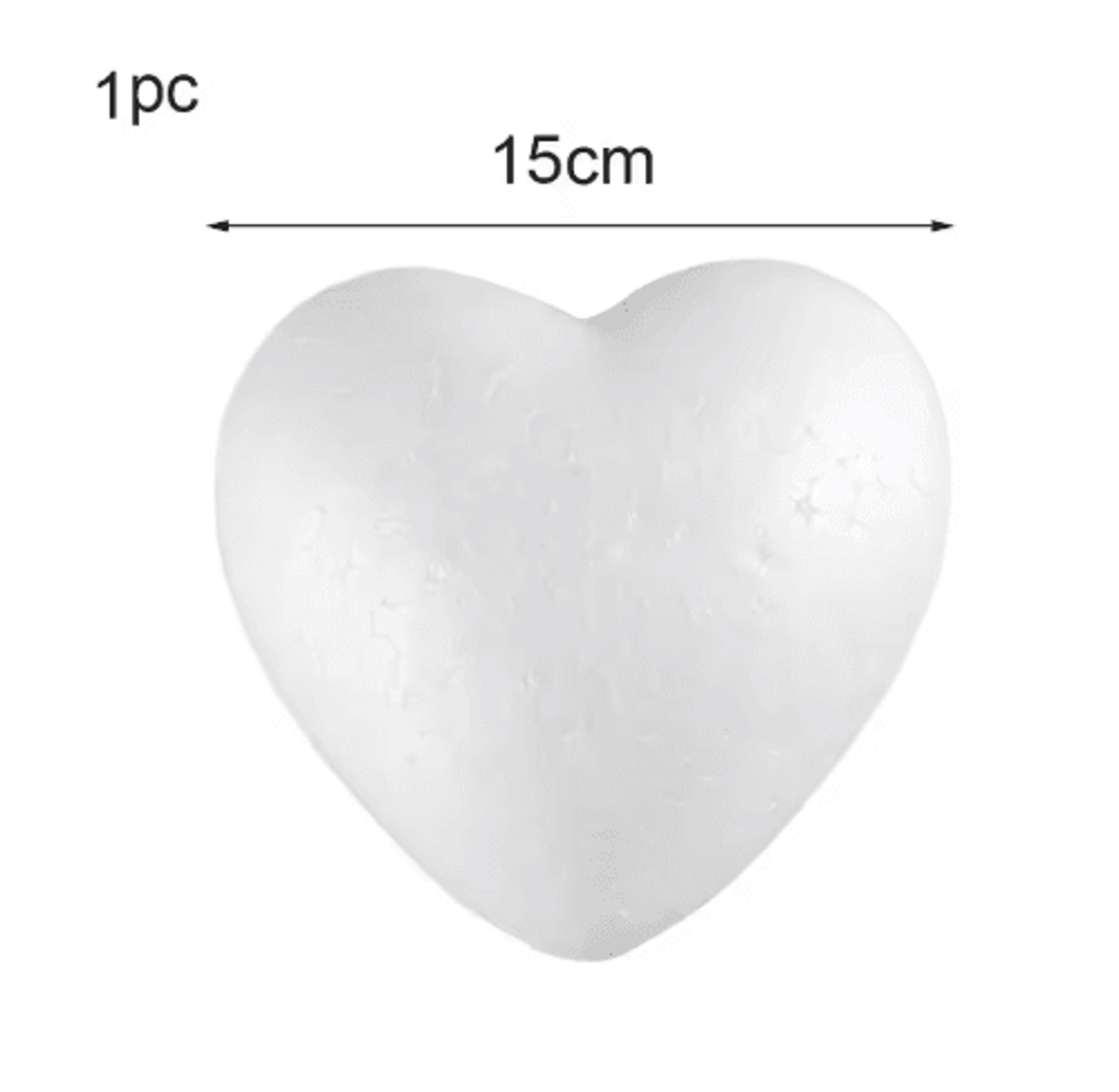 Heart Foam Craft Shapes  White Polystyrene Styrofoam Hearts For DIY Weddings  Party Decorations 1