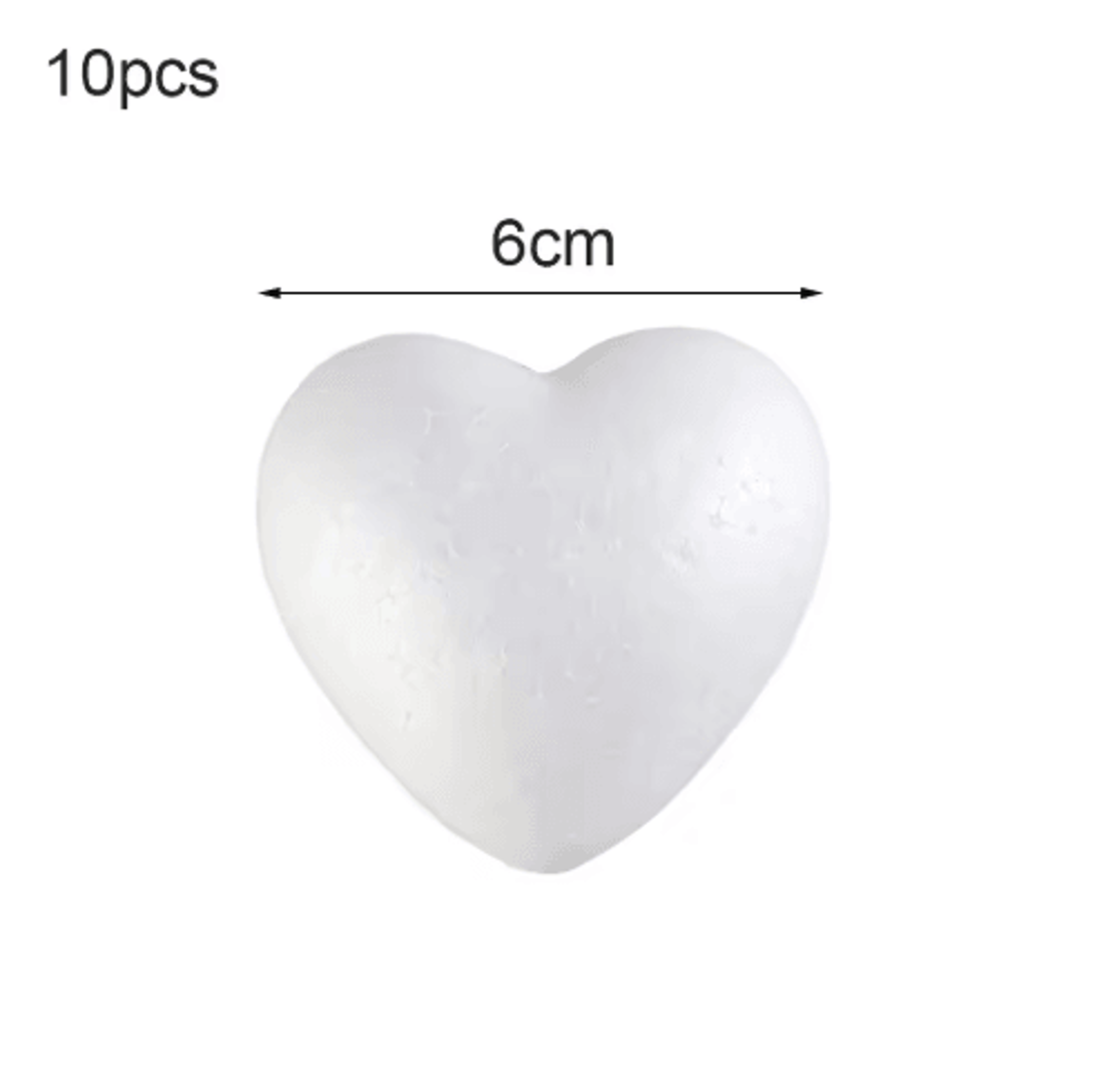 Heart Foam Craft Shapes  White Polystyrene Styrofoam Hearts For DIY Weddings  Party Decorations 4