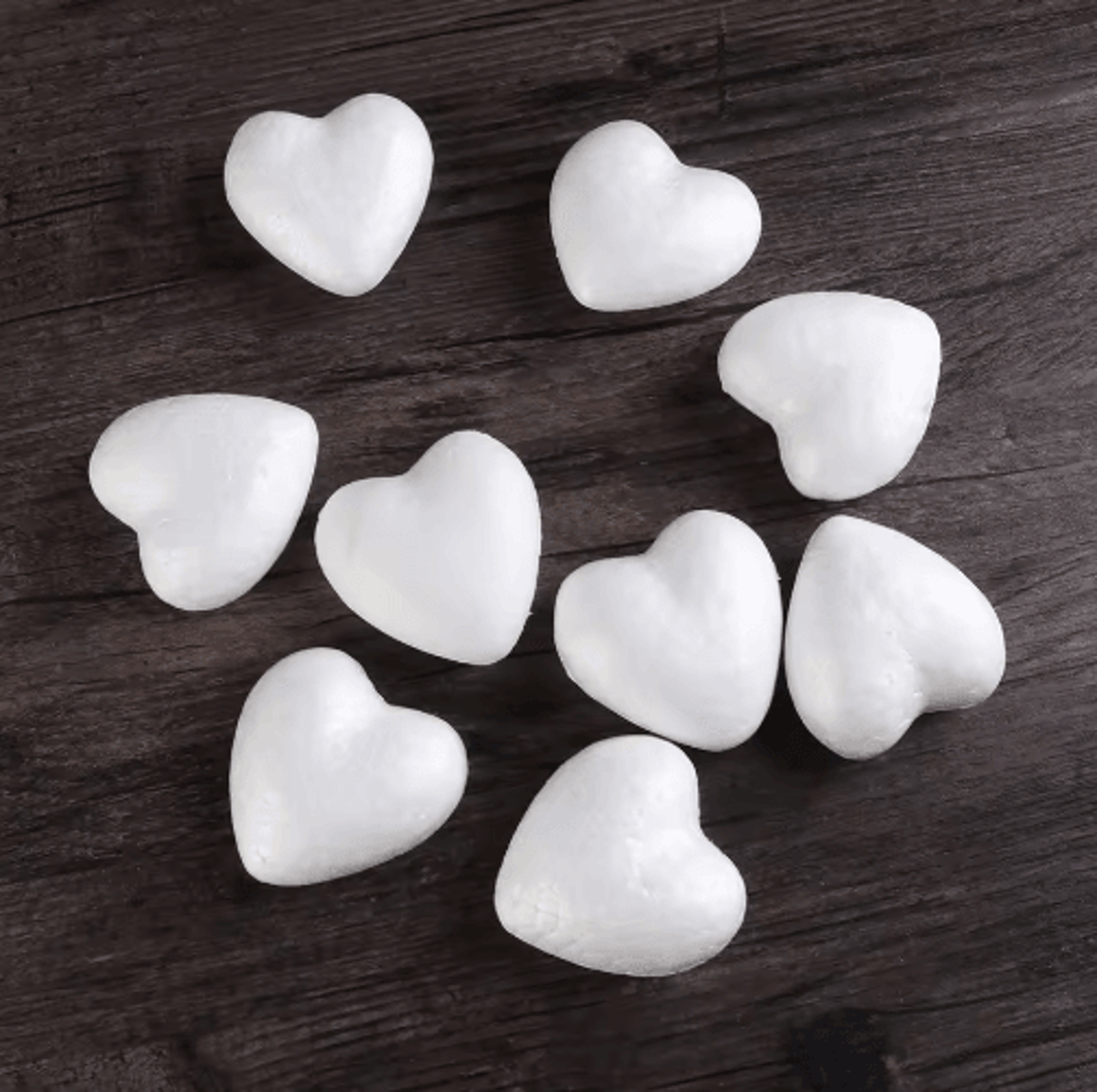 Heart Foam Craft Shapes  White Polystyrene Styrofoam Hearts For DIY Weddings  Party Decorations 5
