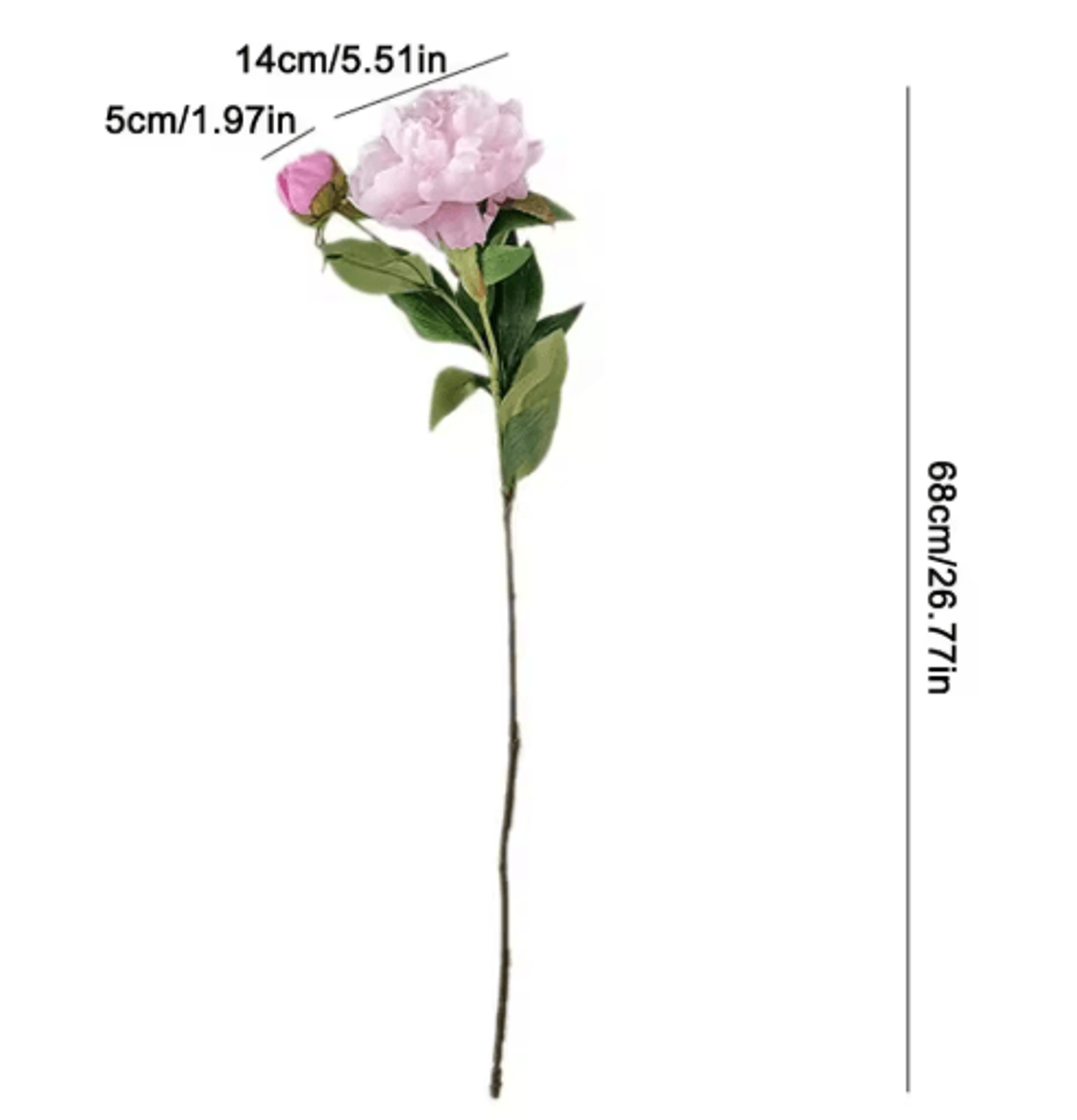 DIY 2Head Artificial Peony Bouquet  Lifelike Silk Flowers For Home  Wedding Decoration 23