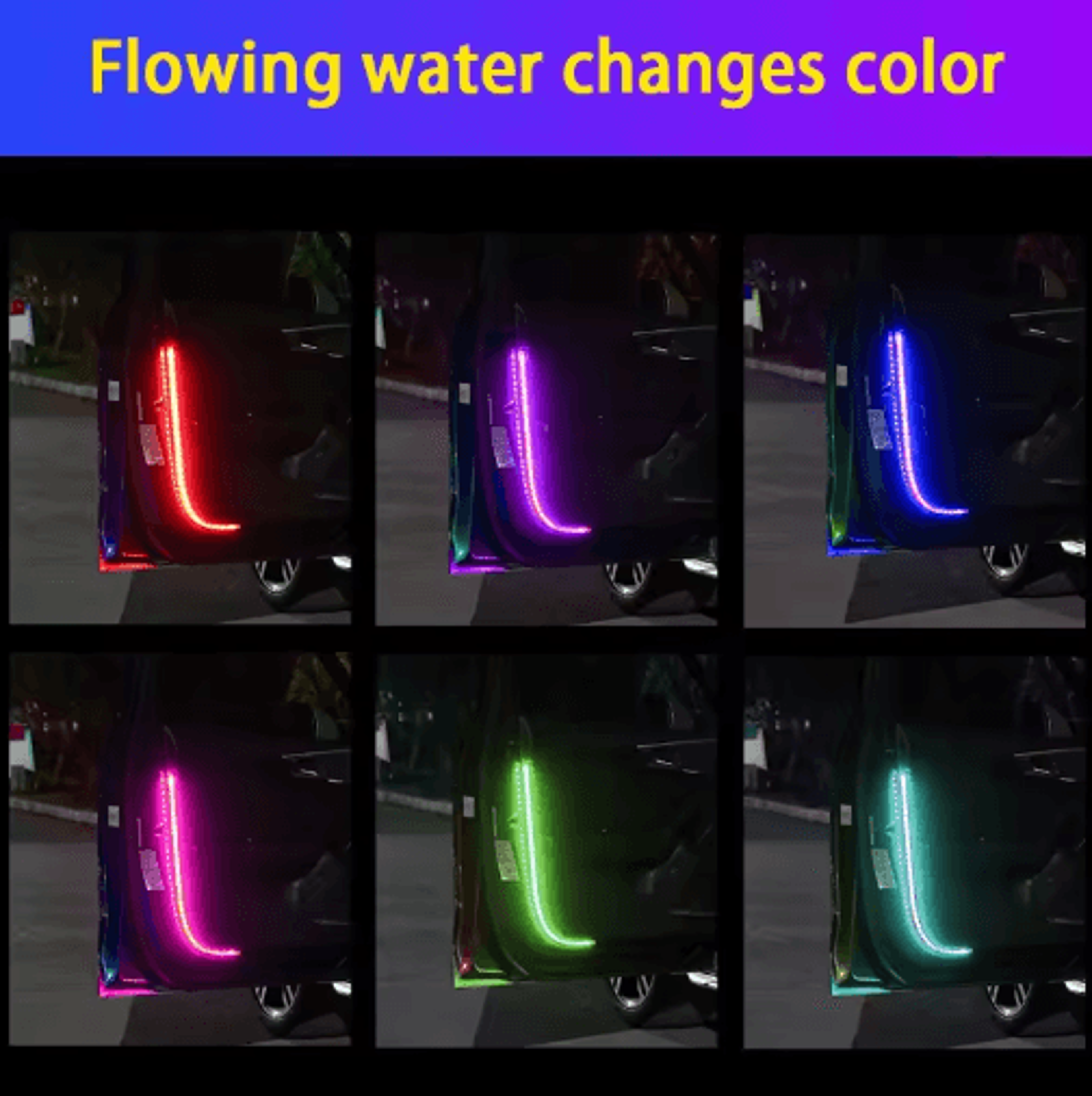 LED Car Door Warning Lights  AntiCollision Flashing Safety Lights 1 2 Or 4Pack 7