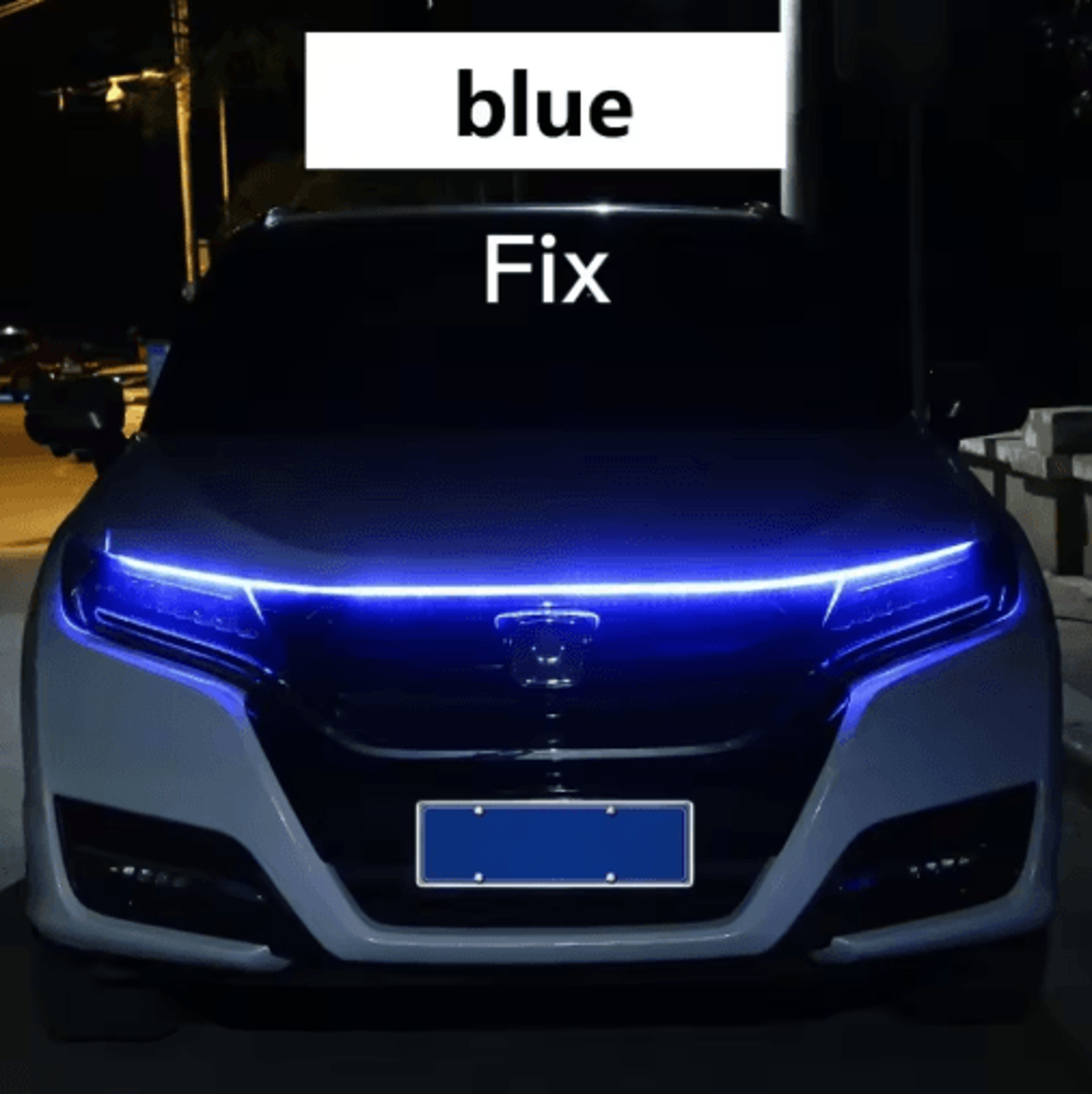 Dynamic LED Hood Light Strip  Scan Start Car Hood Decoration  Daytime Running Accent 1