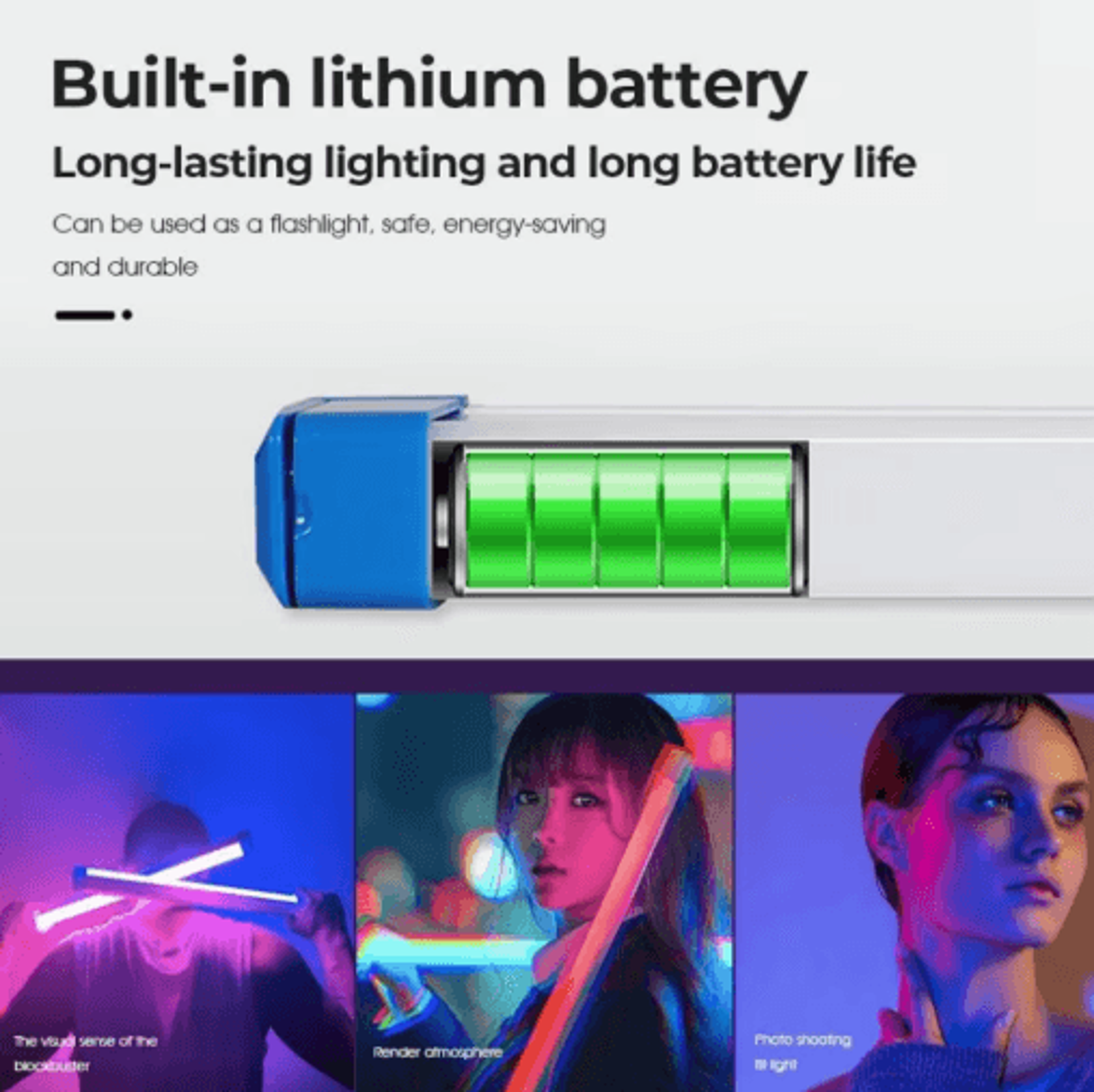 RGB USB Tube Light  Colorful LED Ambient Light Stick For Photography  Room Decor 2