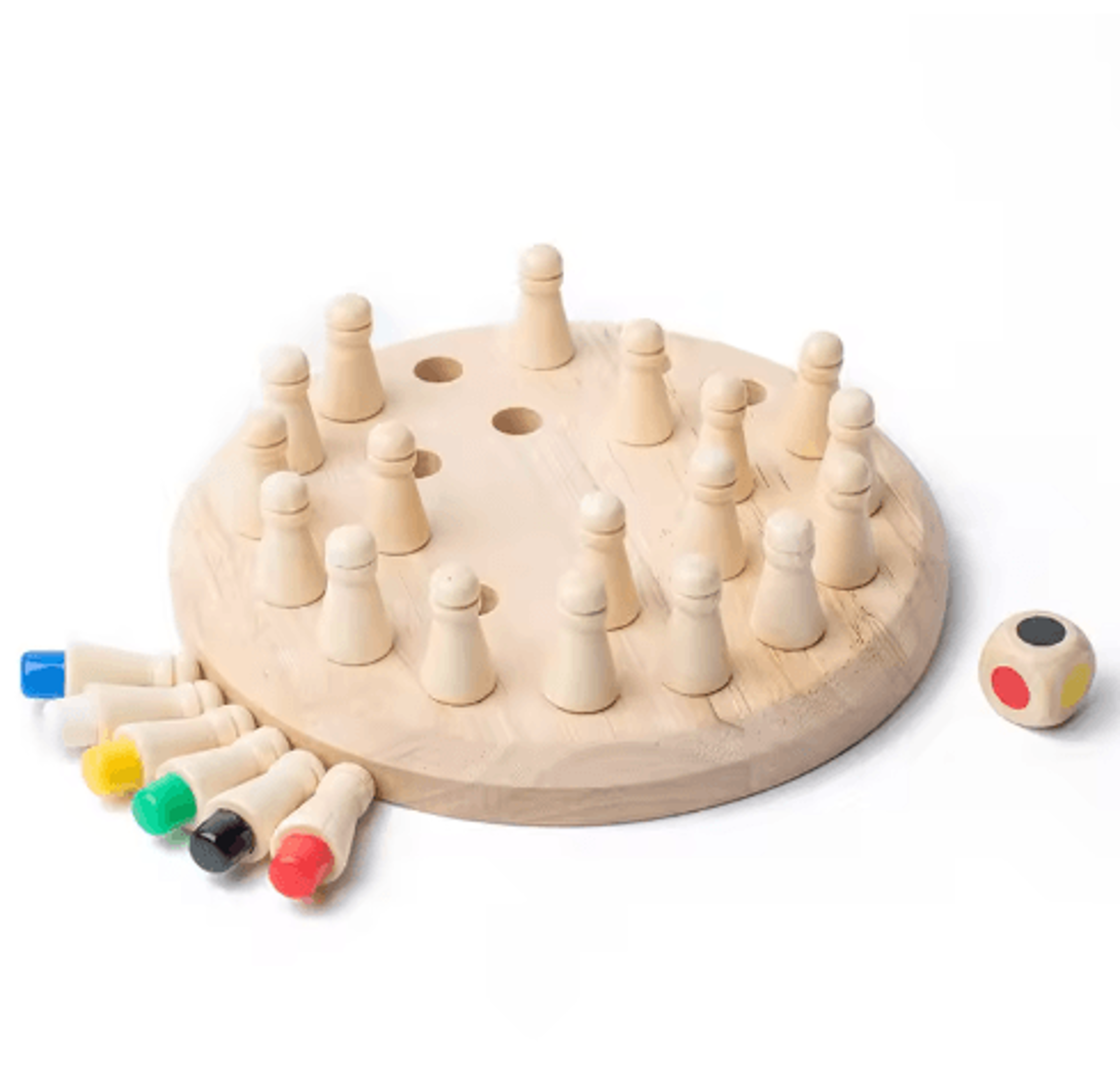Wooden Memory Match Stick Color Game  Montessori Educational Board Toy For Kids 1