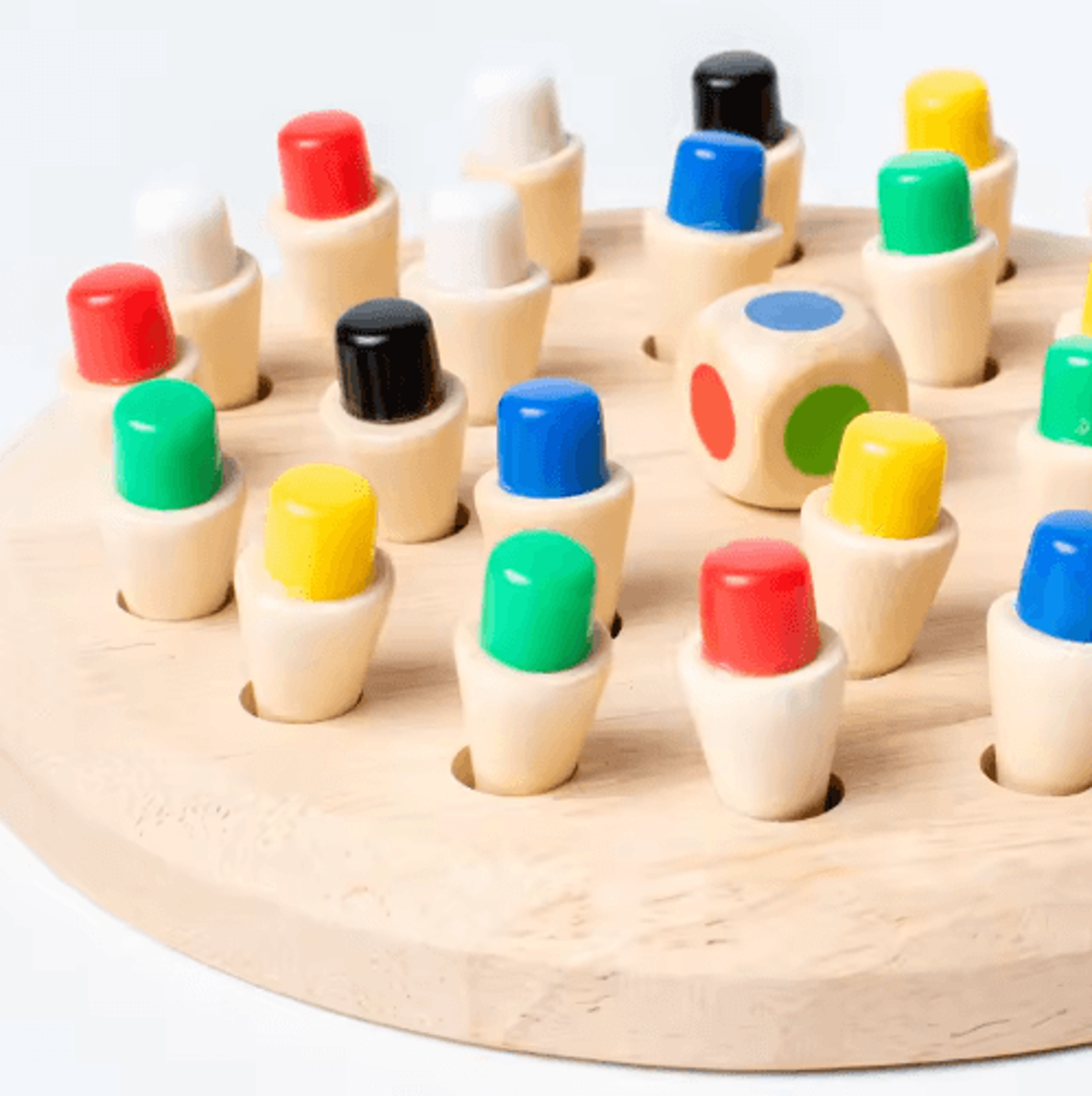 Wooden Memory Match Stick Color Game  Montessori Educational Board Toy For Kids 3
