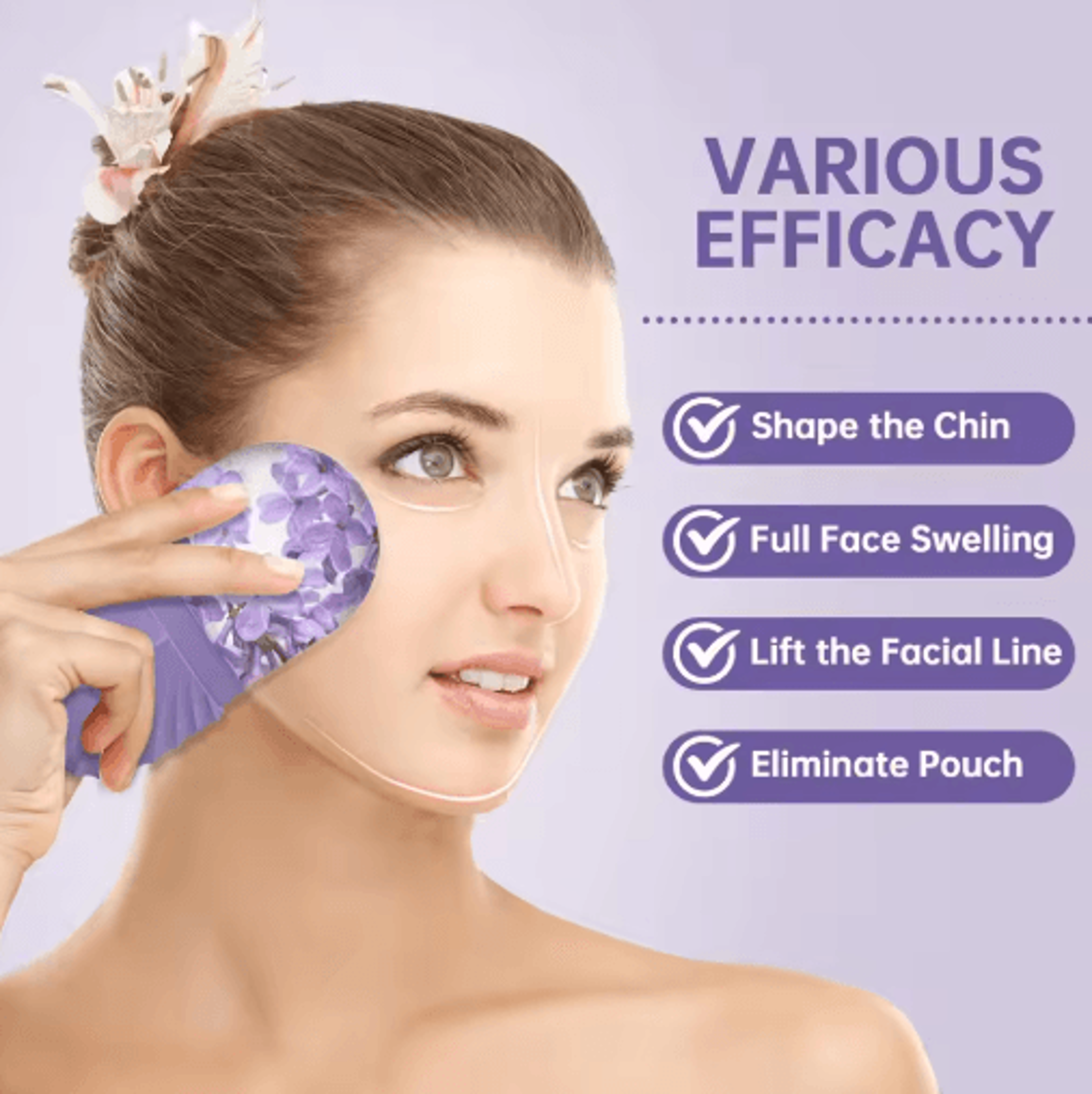 Reusable Ice Face Roller  Facial Skincare  Cooling Massage Tool 18