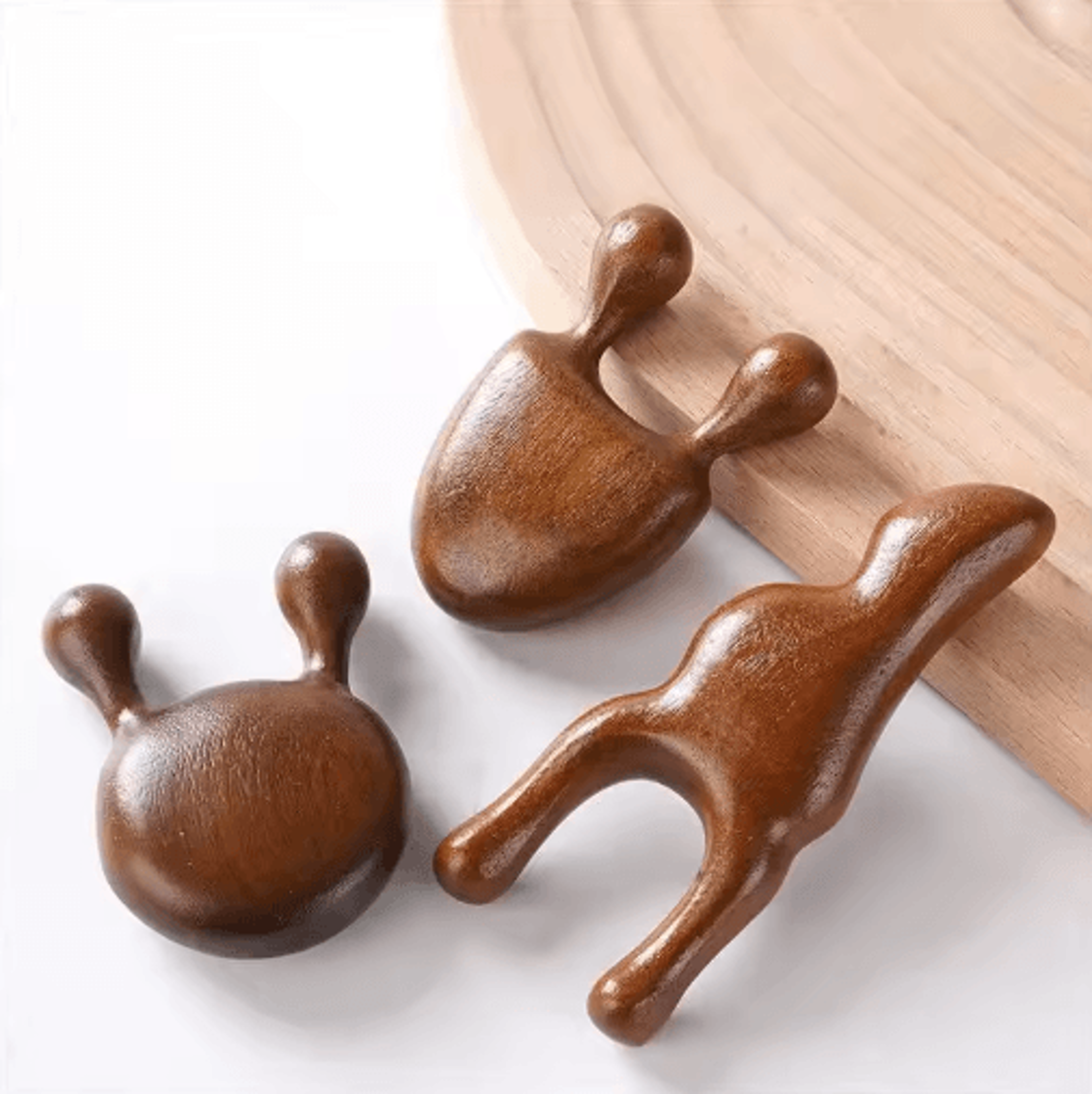 Sandalwood Face Massager  Wooden Facial  Eye Massage Tool For Relaxing Skincare 9