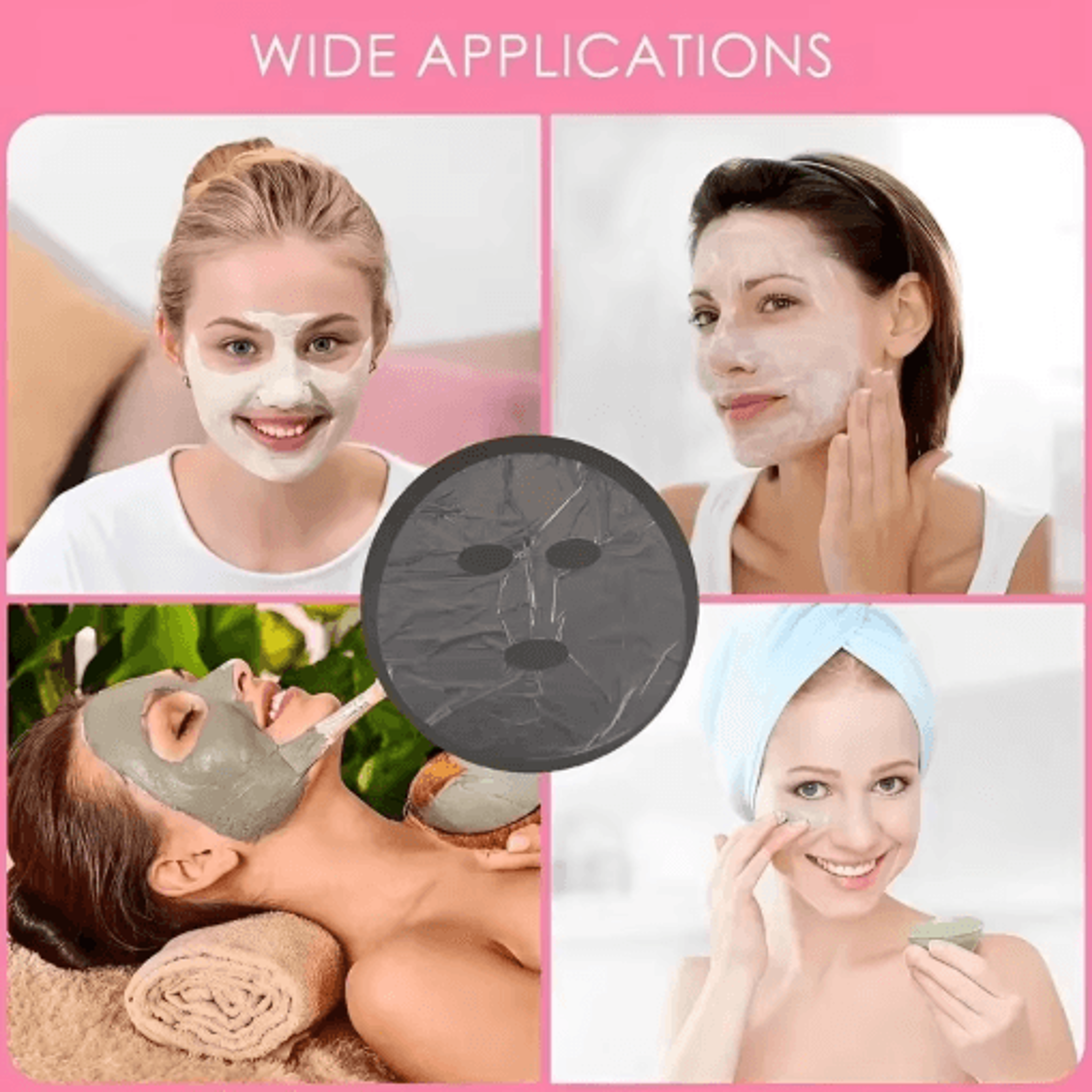 Disposable Facial Plastic Film  Transparent Face Mask Wrap For Skincare  Beauty Treatments 6