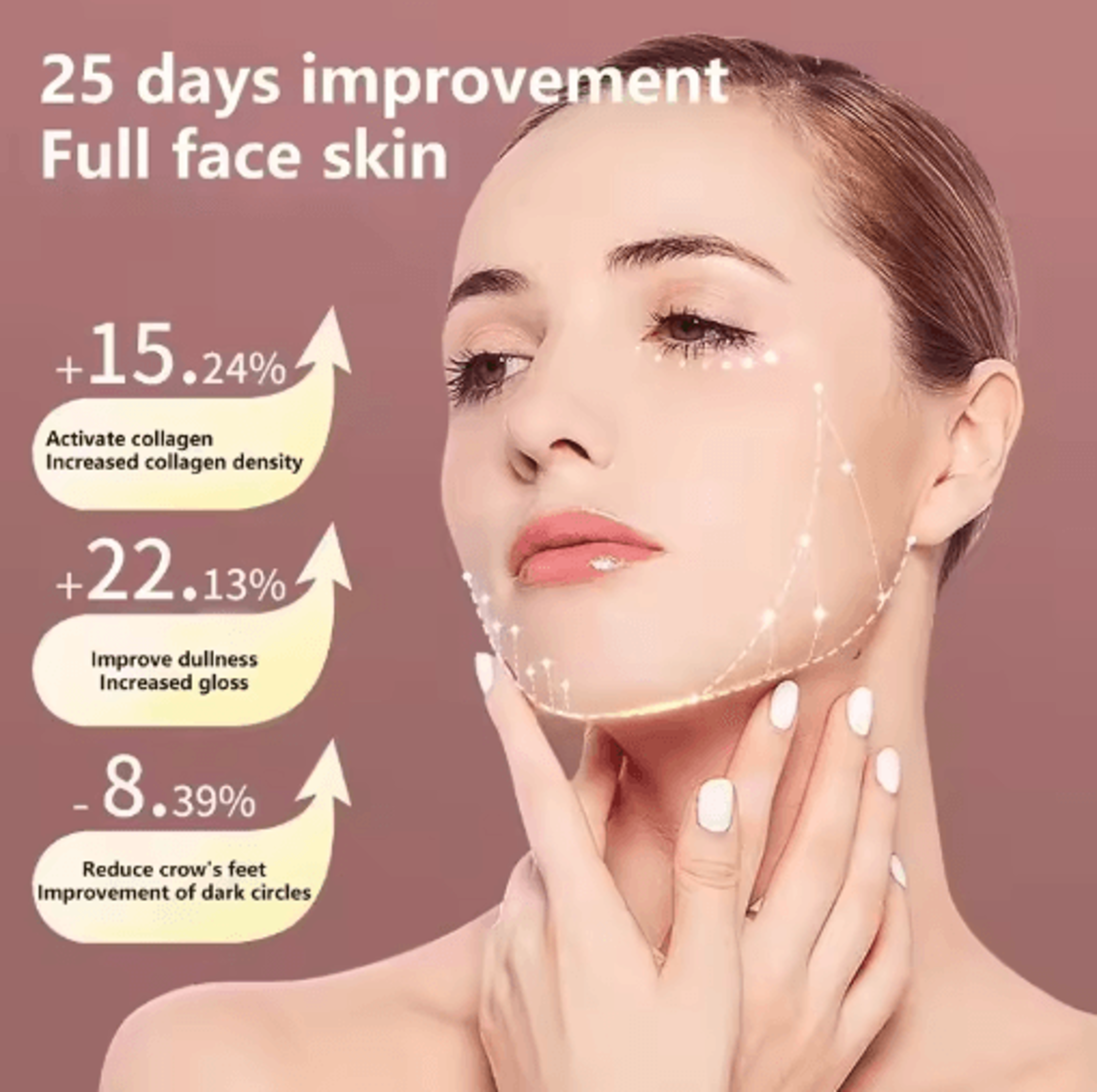 Electric VLine Facial Massager  Vibration Face  Neck Beauty Device For Daily Skincare 6