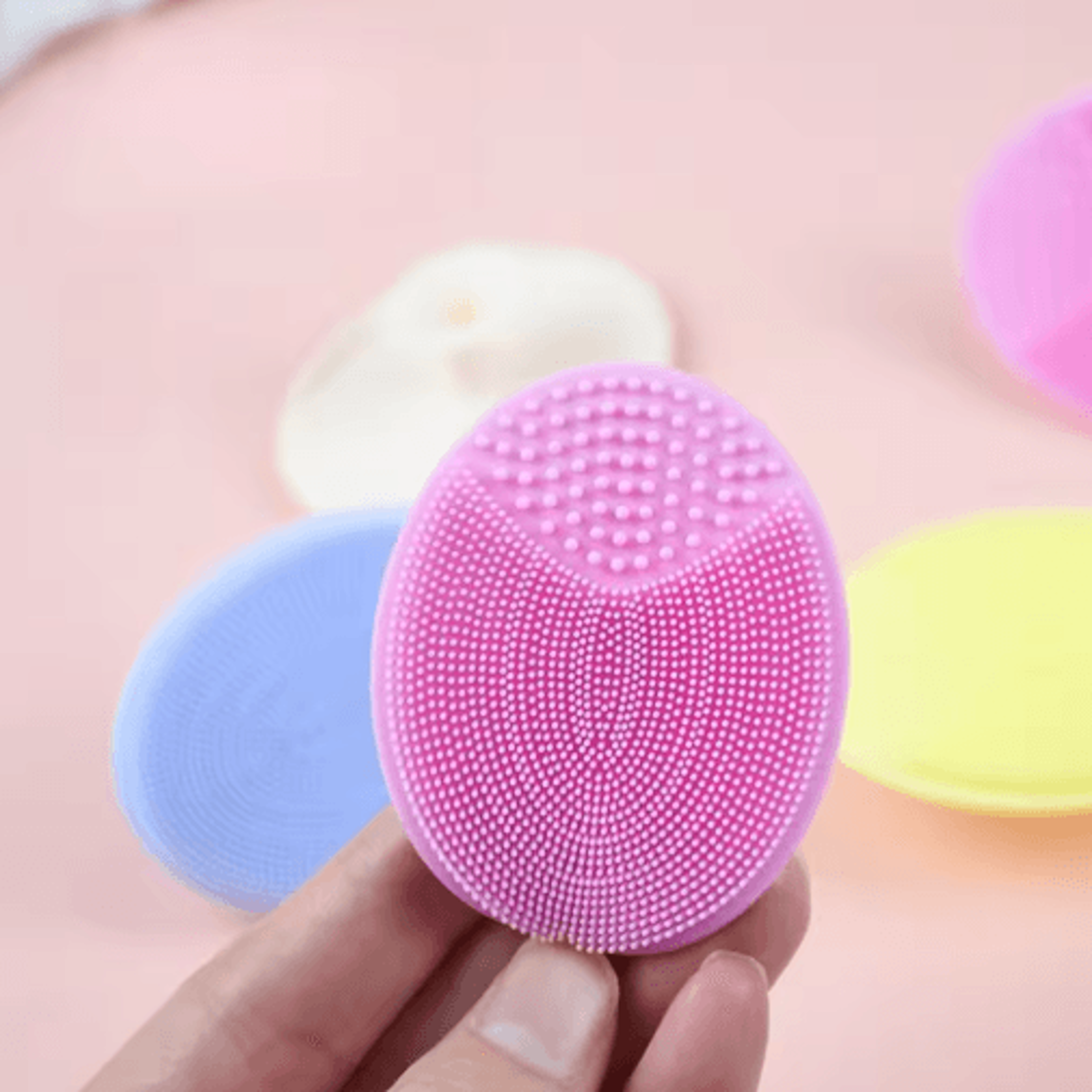 Soft Silicone Face Brush  Manual Facial Cleansing  Exfoliating Massage Brush 9