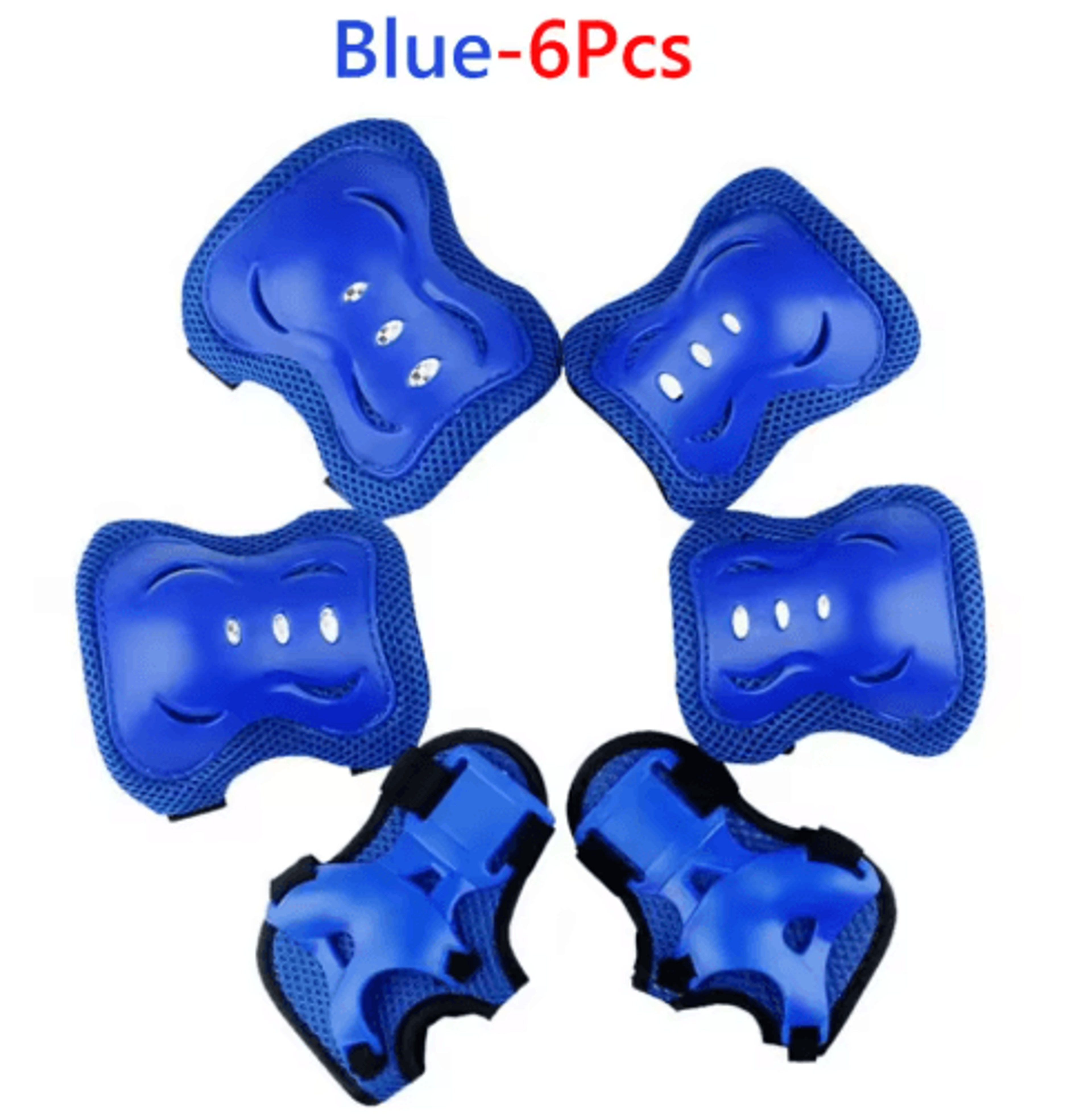 Kids 6in1 Protective Gear Set  Knee Pads Elbow Pads  Wrist Guards For Ages 37 2