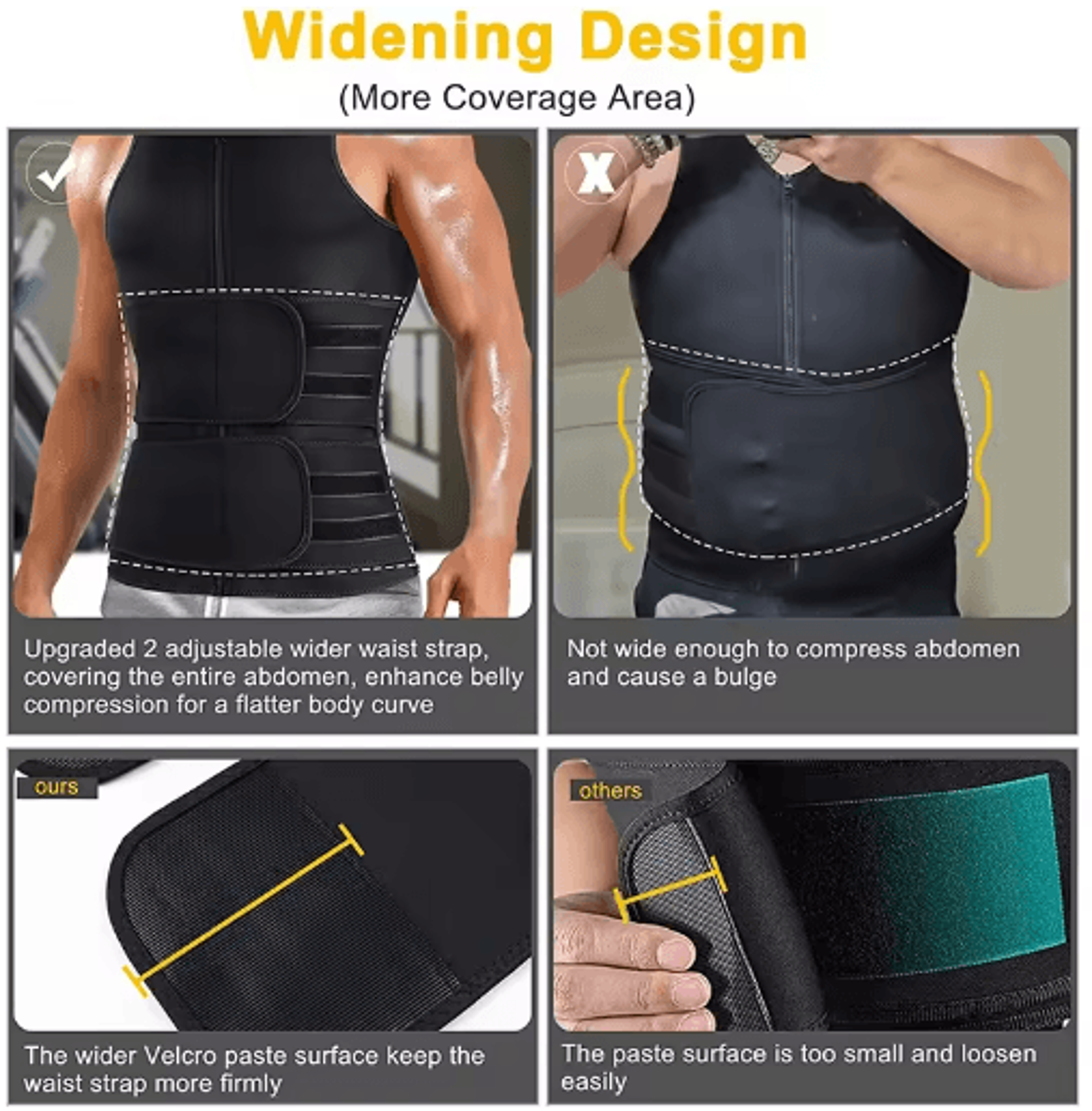 Mens Back Waist Posture Corrector  Adjustable Lumbar  Shoulder Support Belt Vest 4