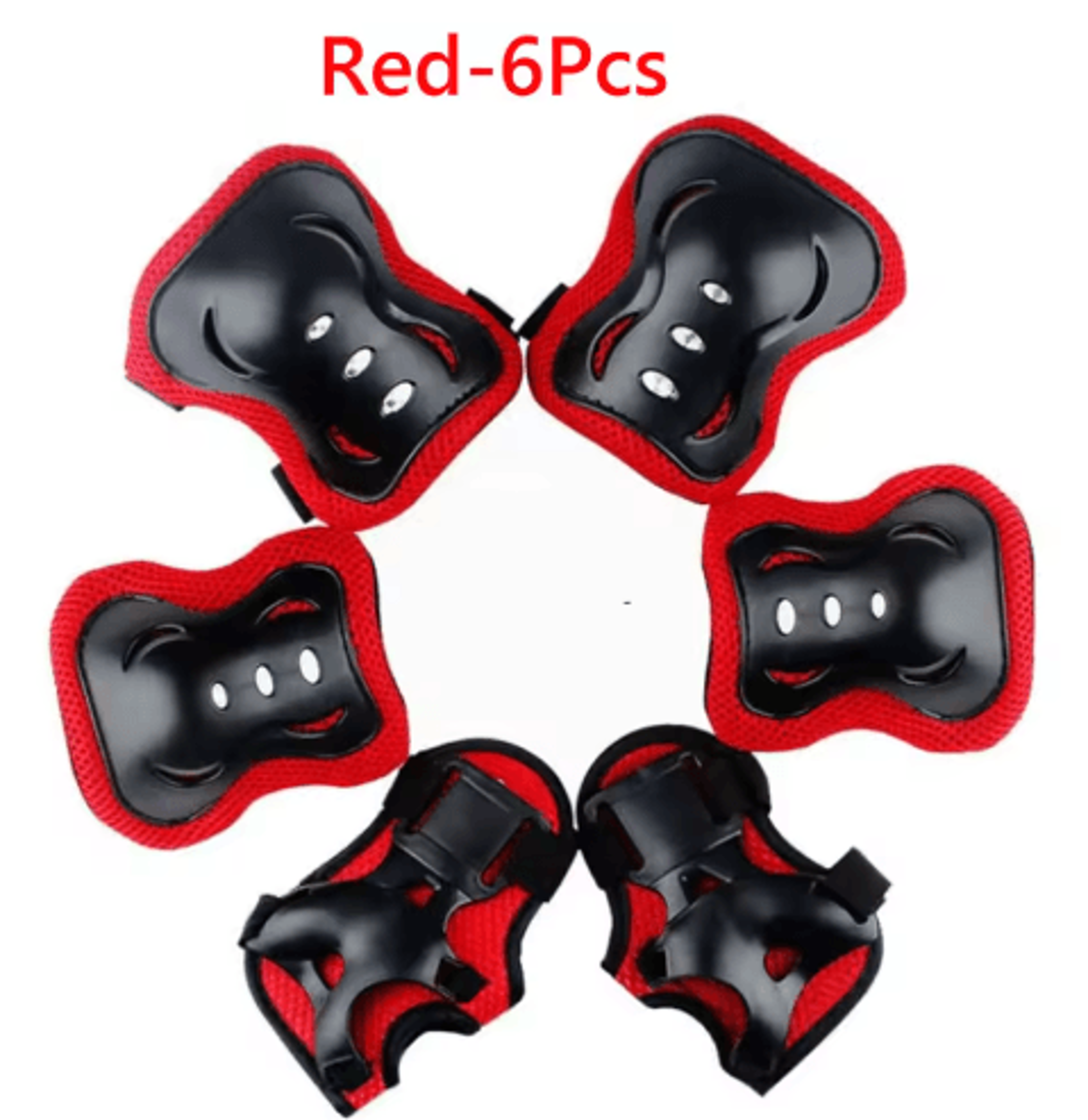 6Piece Kids Protective Gear Set  Knee Pads Elbow Pads  Wrist Guards For Skating Cycling  Scooters 1