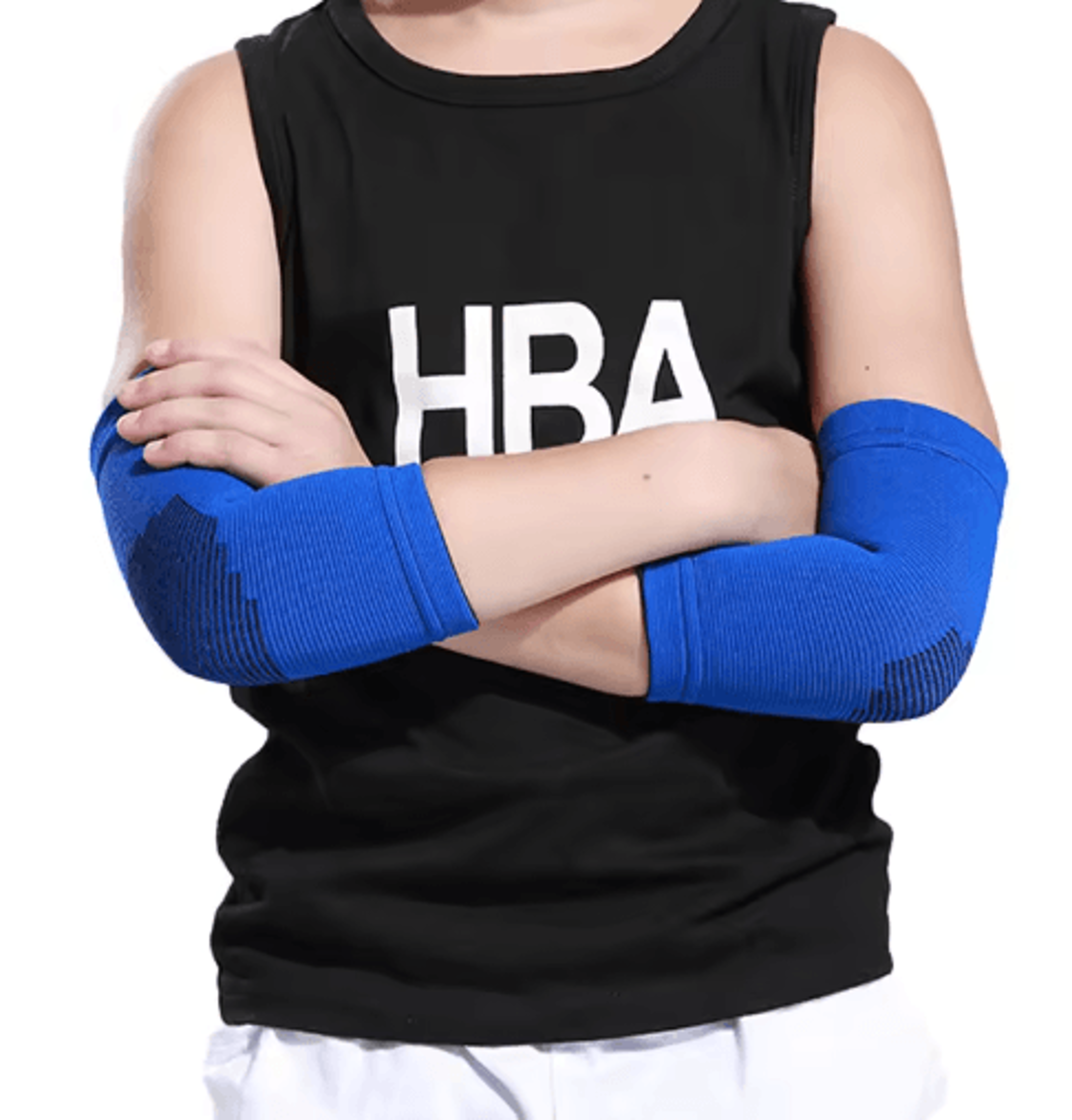 1 Pair Kids Knit Elbow Brace  Compression Arm Support Sleeves For Volleyball Tennis  Sports 11