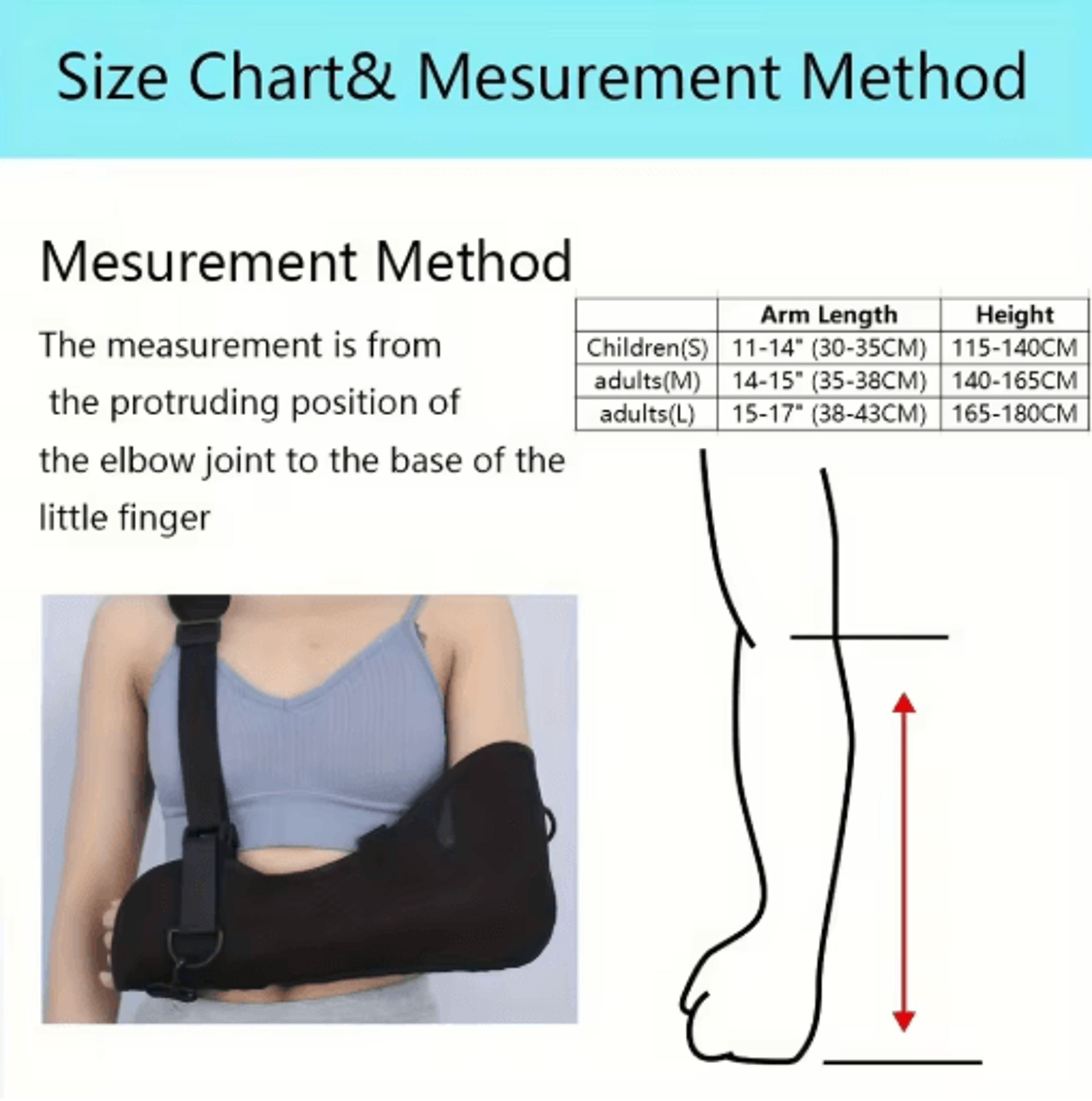 Adjustable Shoulder Sling  Breathable Mesh Arm Sling Brace For Everyday Support 6
