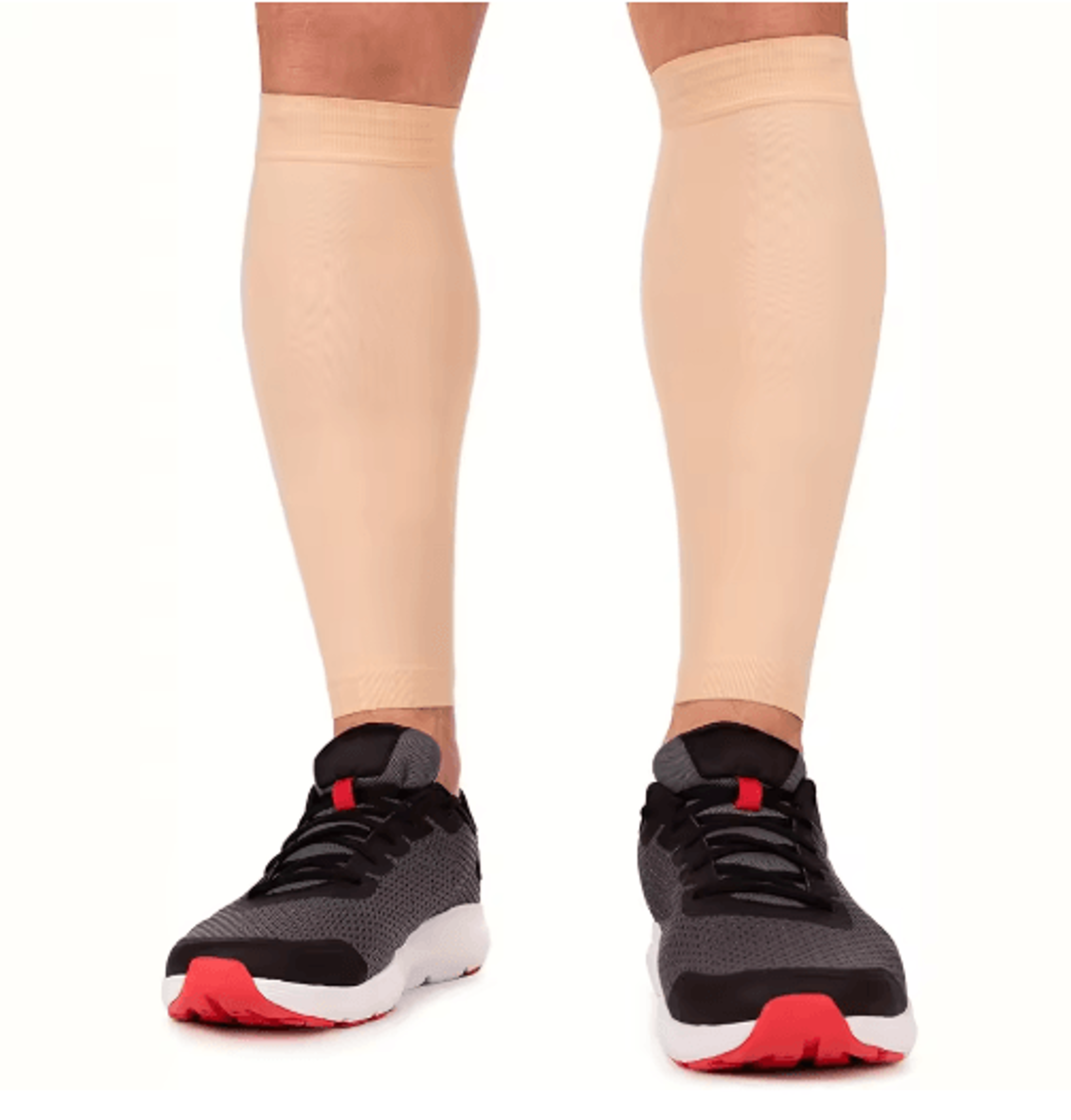 1 Pair Elastic Compression Calf Sleeves  Segmented Pressure Support Socks For Sports  Travel 4