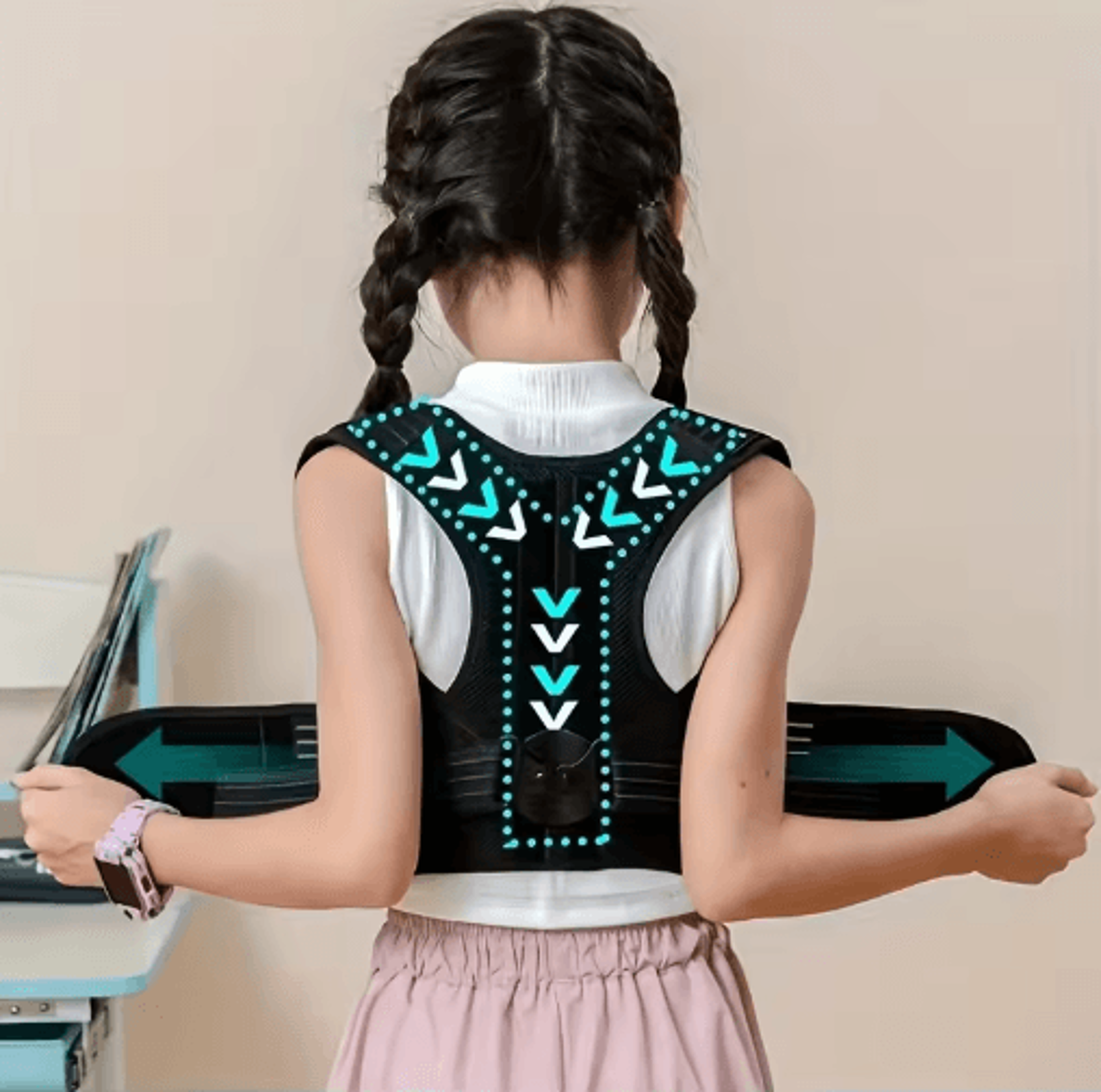 Posture Corrector Back Brace  Adjustable Posture Support Belt For Students Teens  Everyday Wear 4