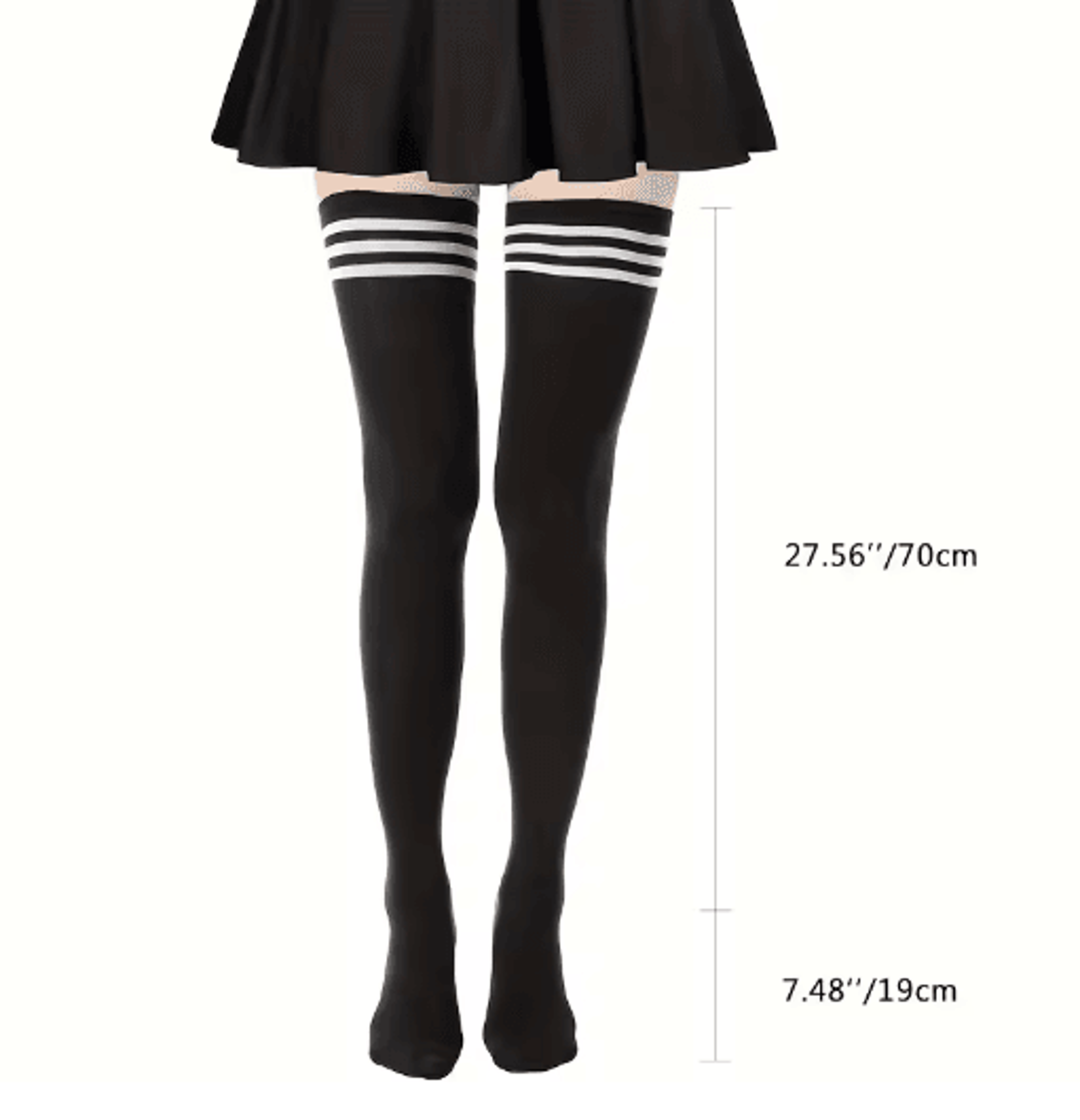 Womens OvertheKnee Socks  Soft Thigh High Stockings For Everyday Wear 1 Pair 4