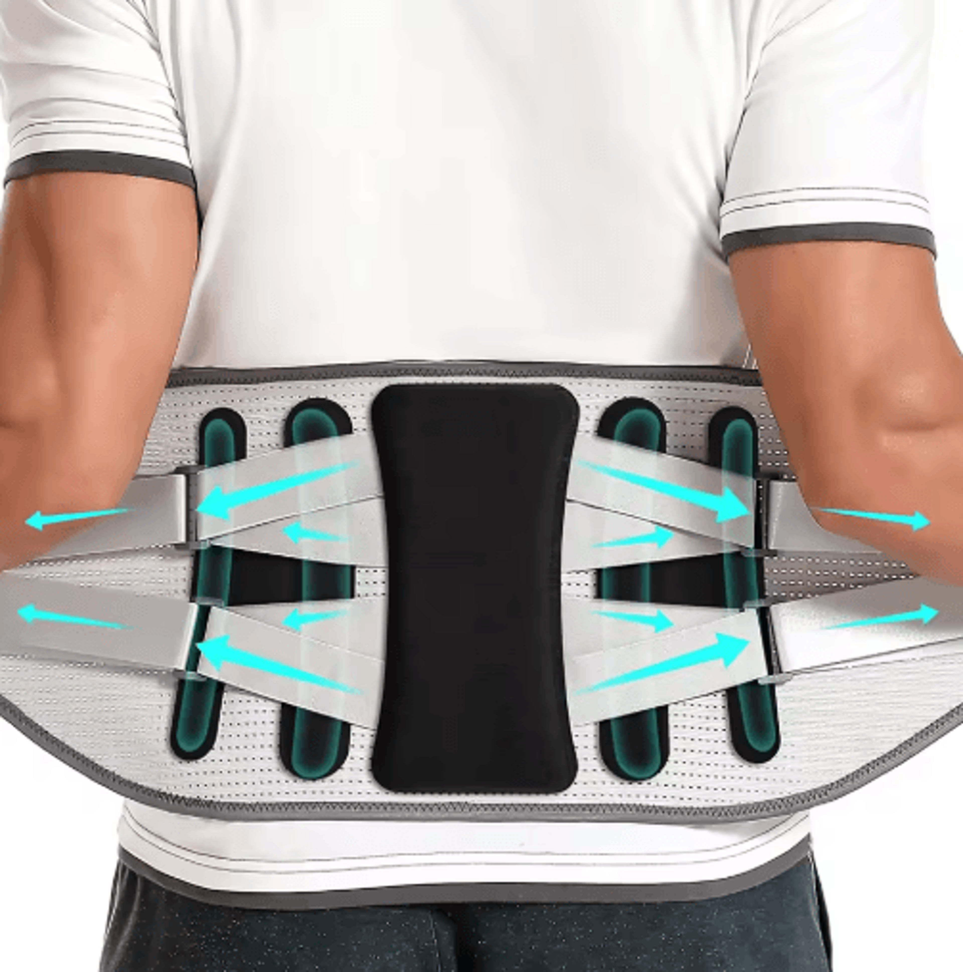 Lumbar Support Belt Back Brace Spine Decompression Brace Lower Back Support Posture Support Belt 2