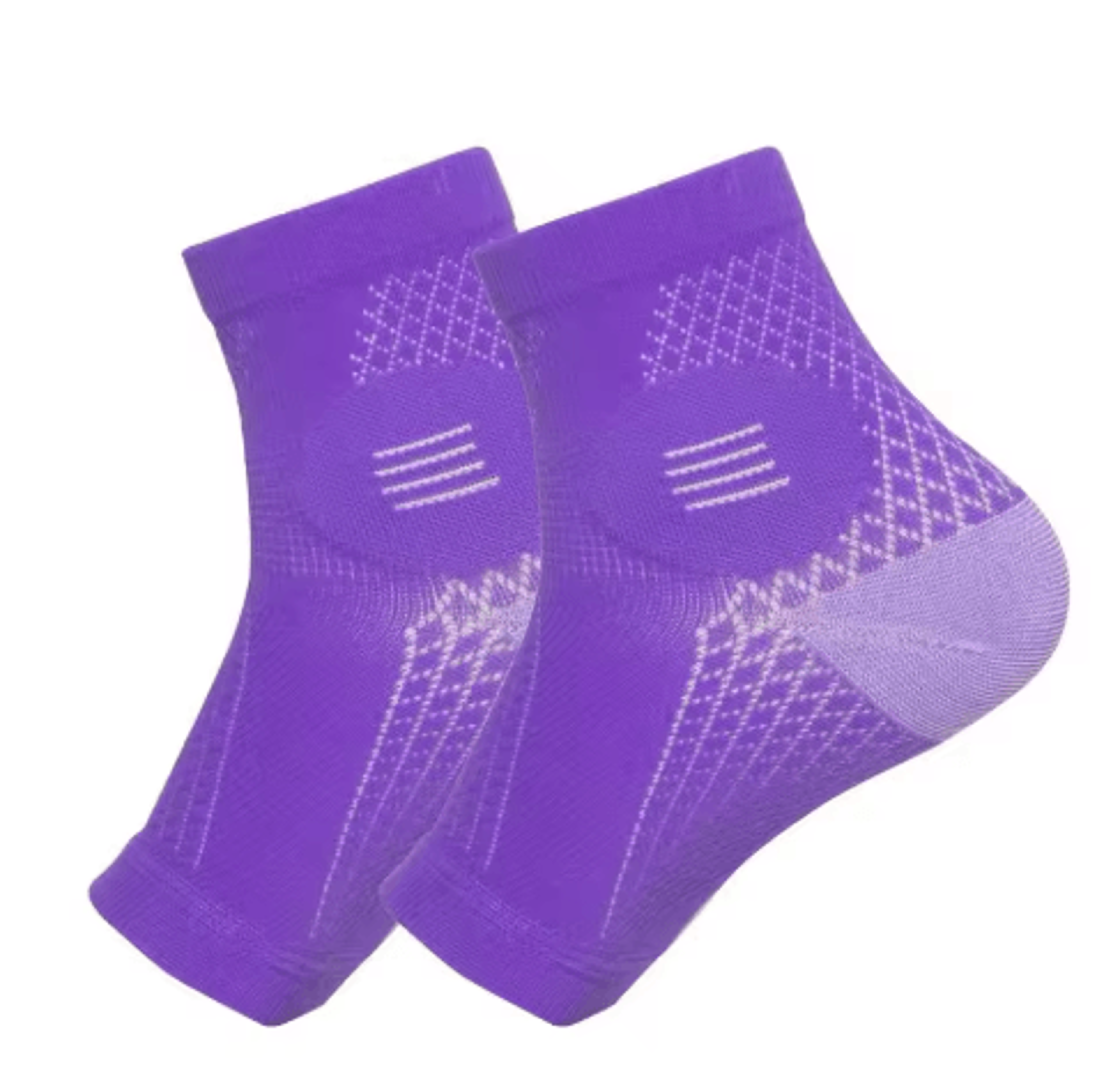 1 Pair Breathable Compression Foot Sleeves  Lightweight Arch Support Socks For Men  Women 1