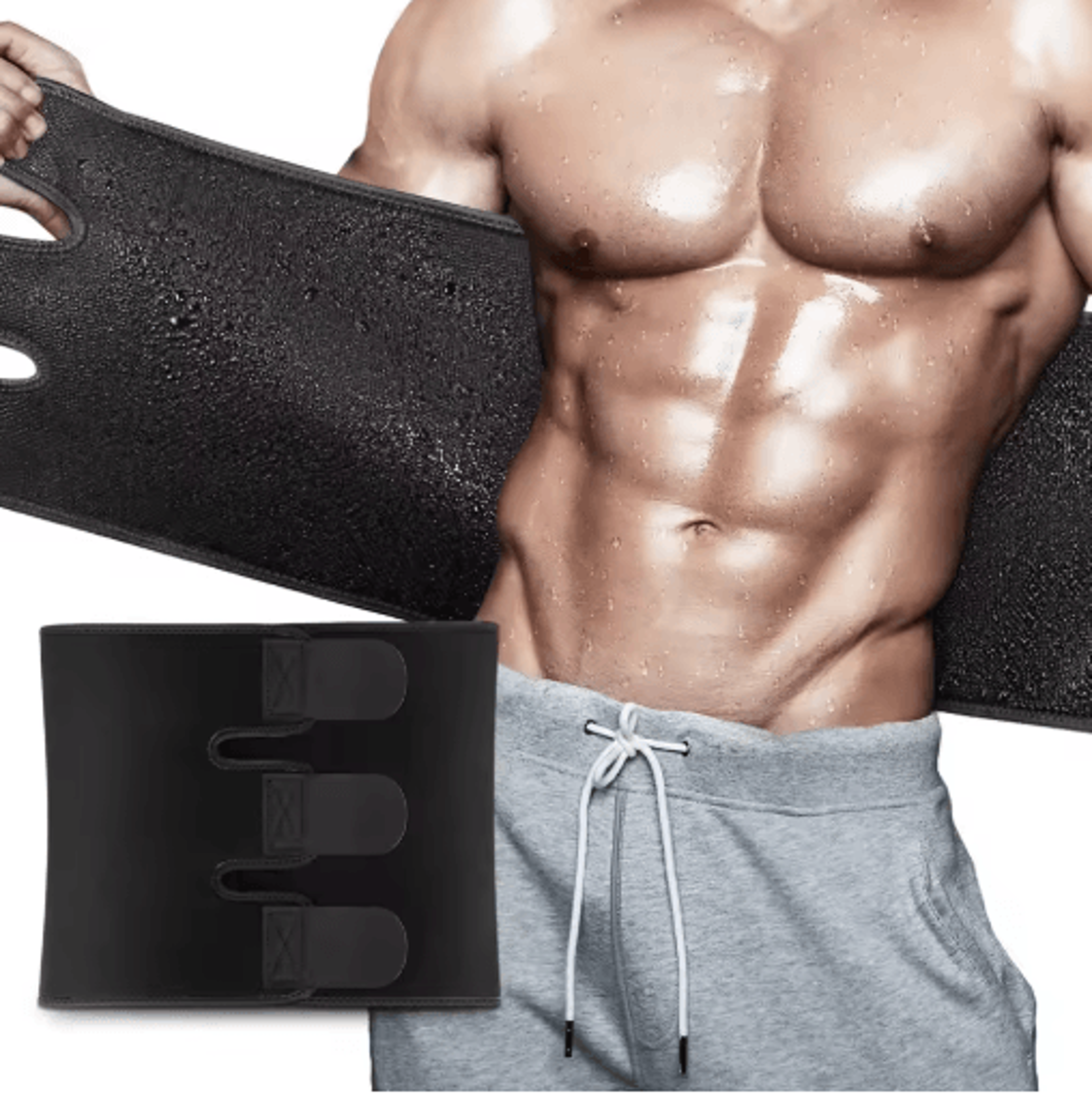 Waist Trimmer Belt Sweat Waist Trainer Waist Trainer Belt Compression Waist Wrap Fitness Waist Belt 2