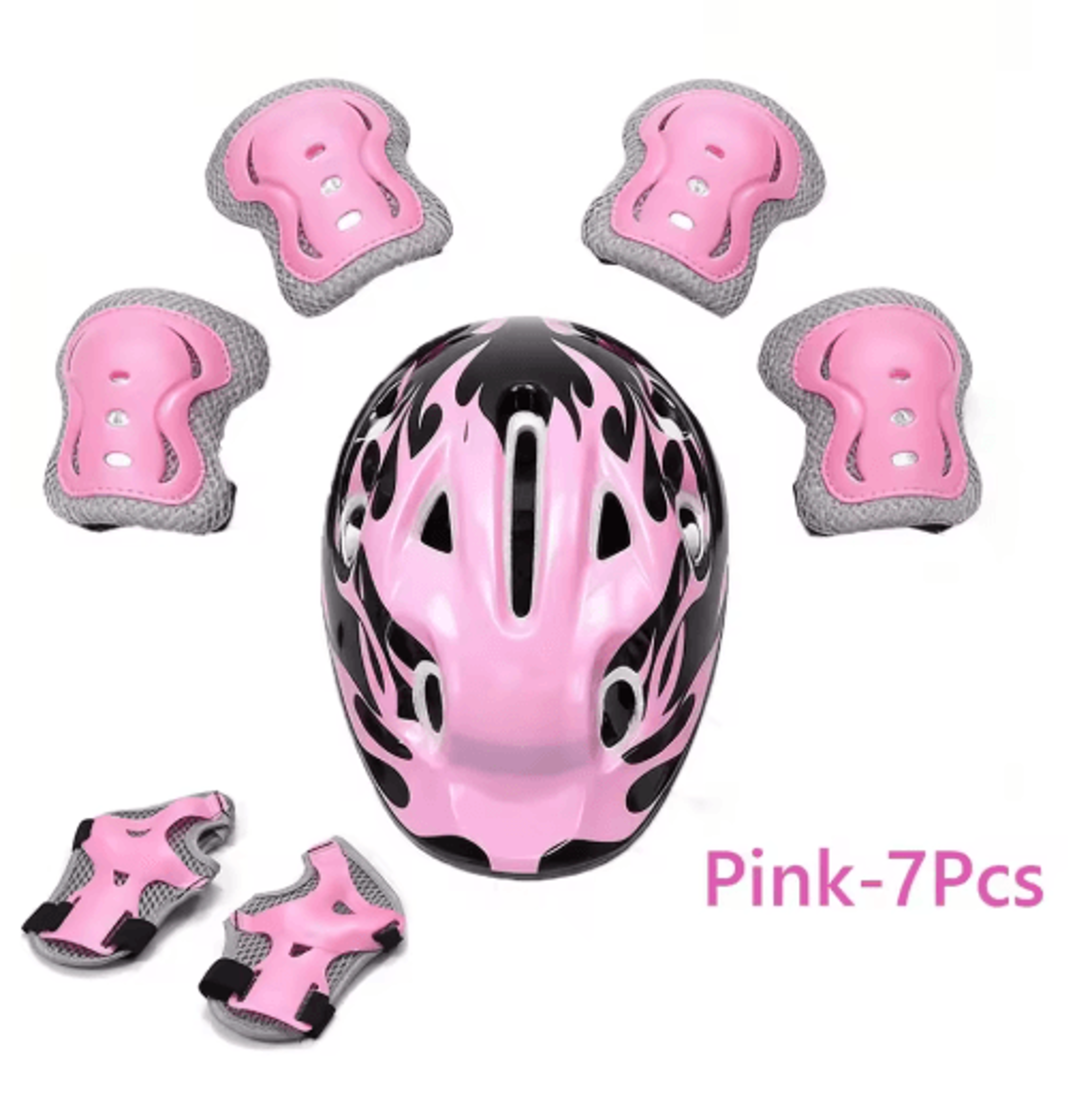 Kids Protective Gear Set Kids Skating Helmet Cycling Safety Gear Skateboard Protective Pads Adjusta 1