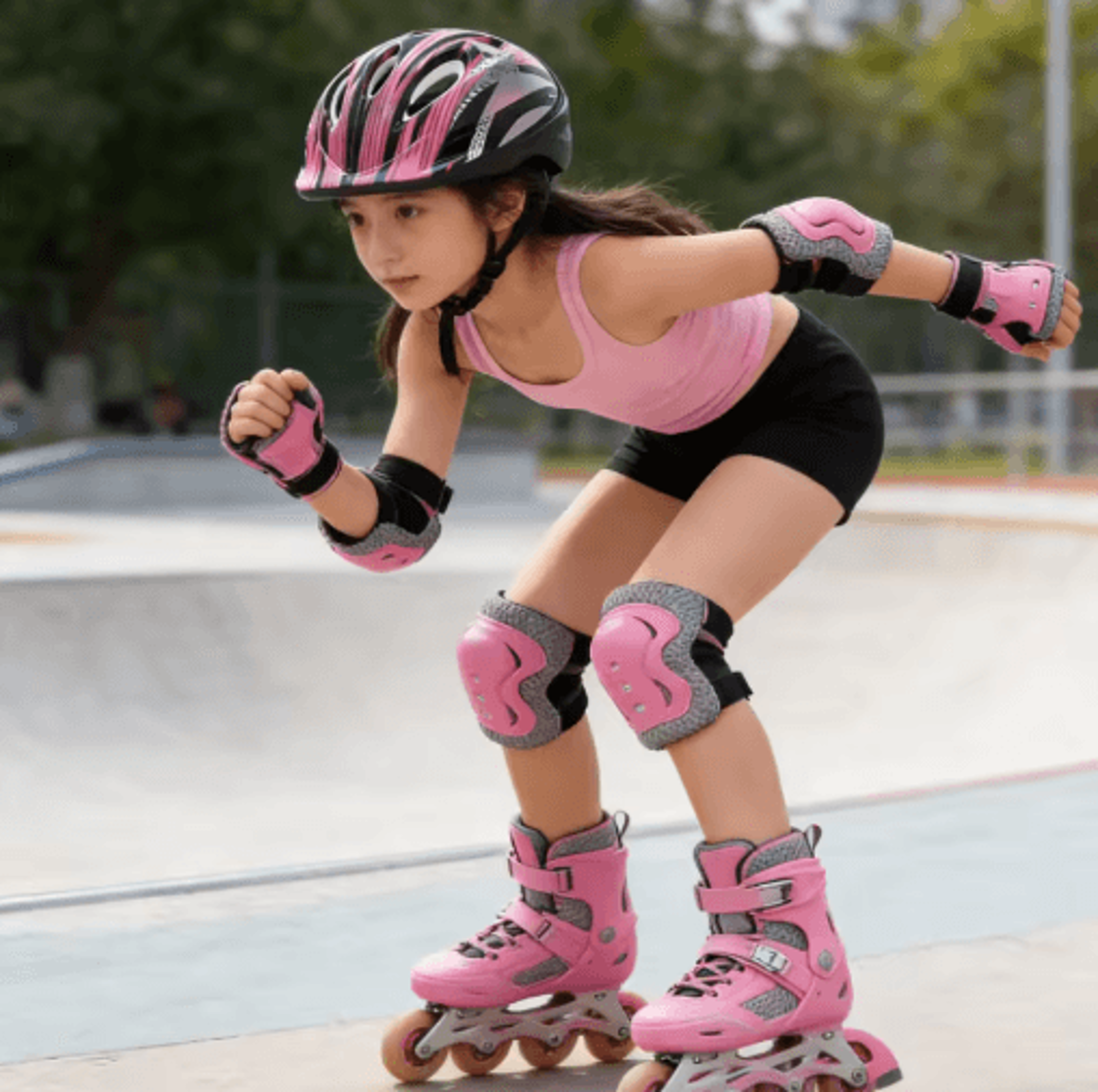 Kids Protective Gear Set Kids Skating Helmet Cycling Safety Gear Skateboard Protective Pads Adjusta 7