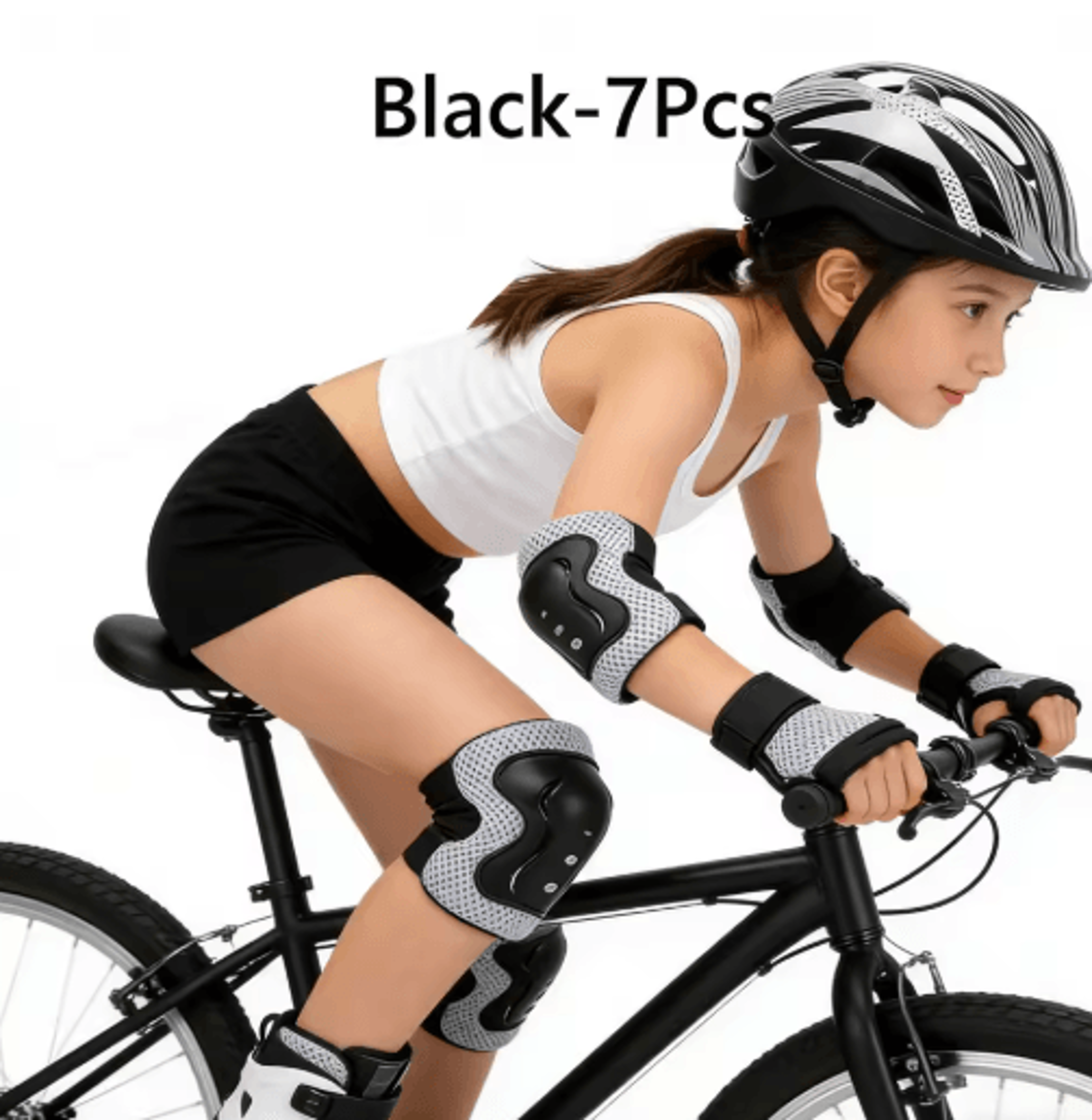 Kids Protective Gear Set Kids Skating Helmet Cycling Safety Gear Skateboard Protective Pads Adjusta 8