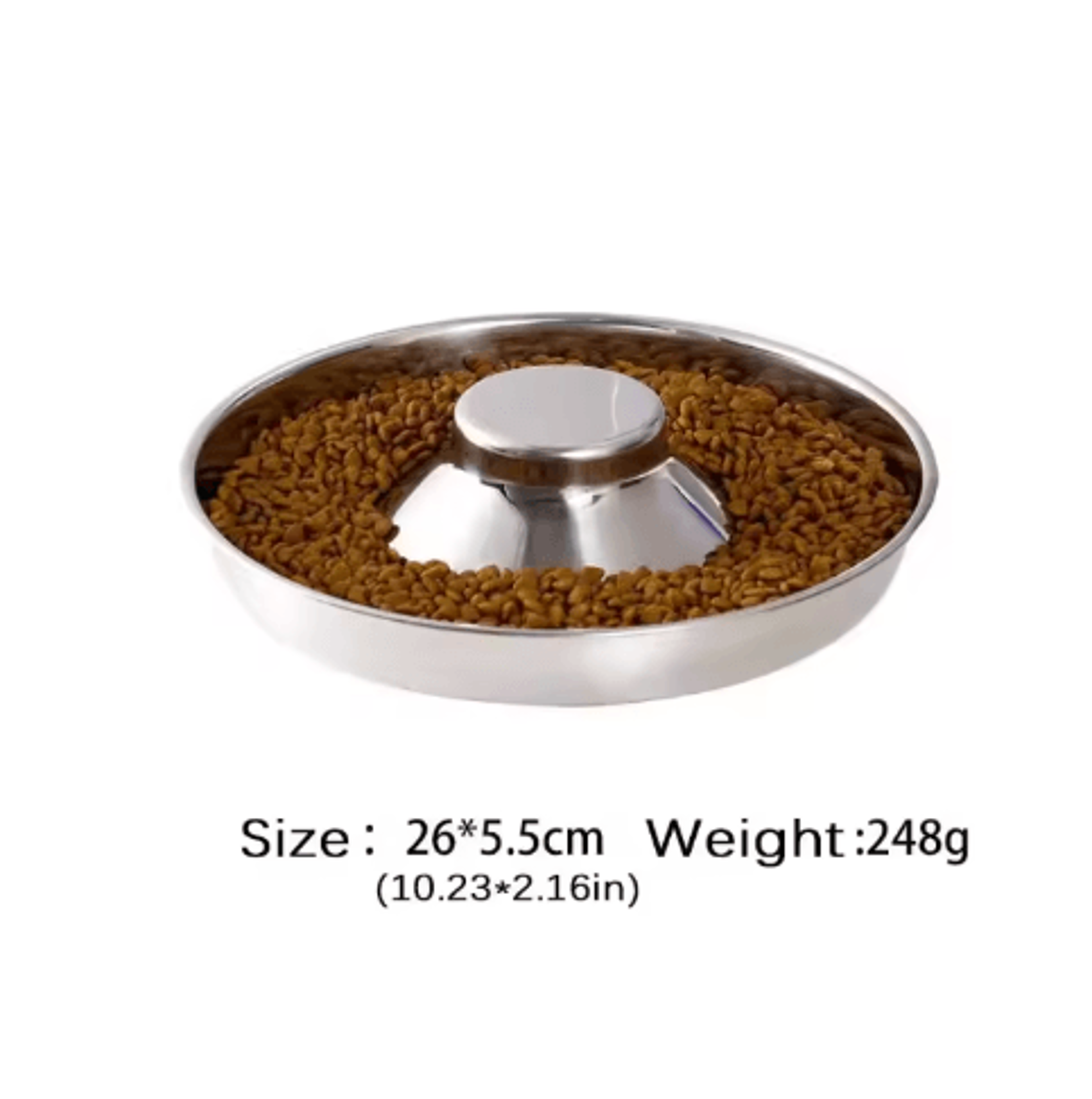 Stainless Steel Dog Bowl Slow Feeder Dog Bowl Puppy Weaning Bowl Pet Feeding Dish Dog Food Bowl 2