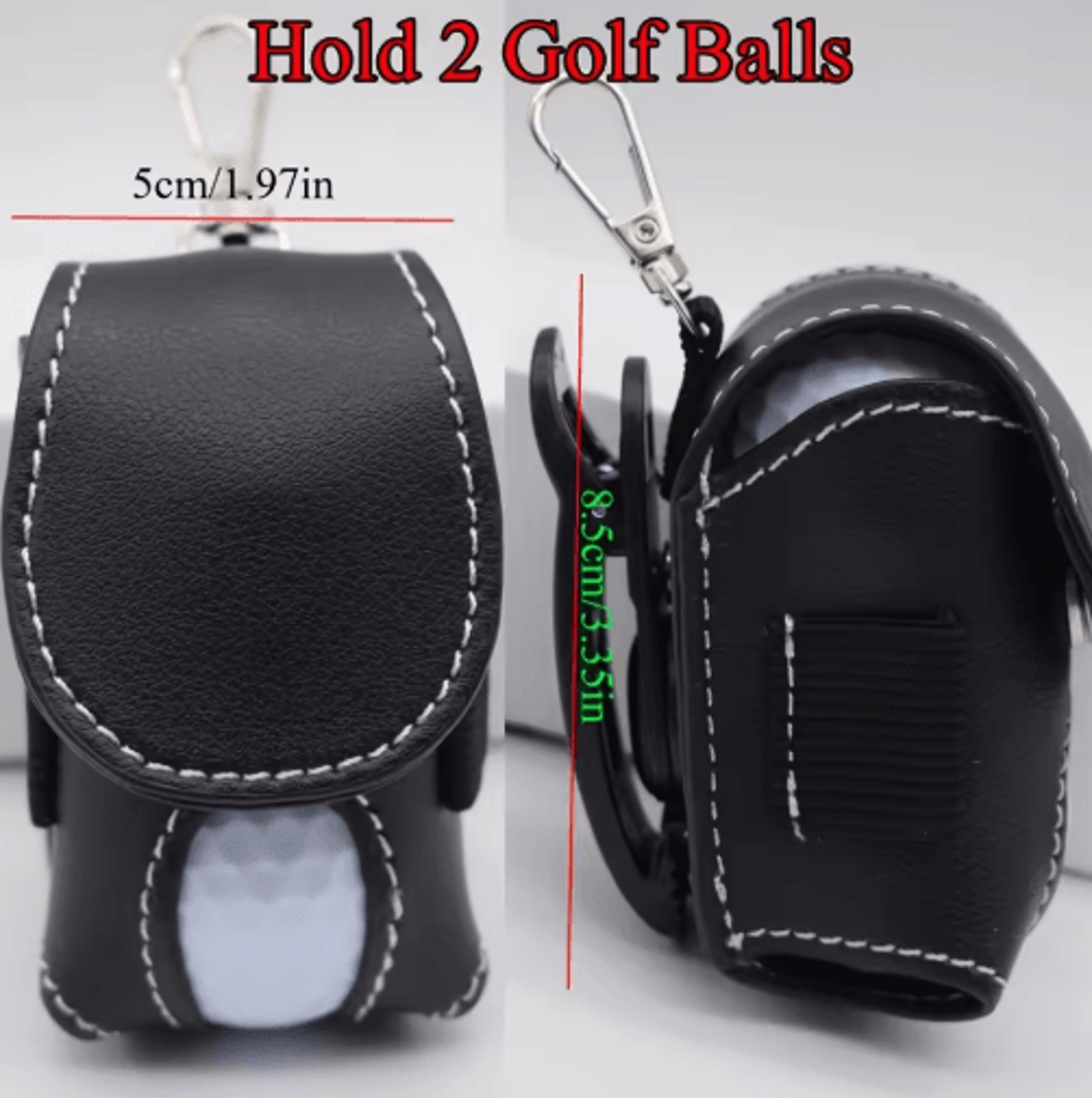 Portable Mini Golf Accessory Bag  Compact Storage Pouch With Hanging Hook 7