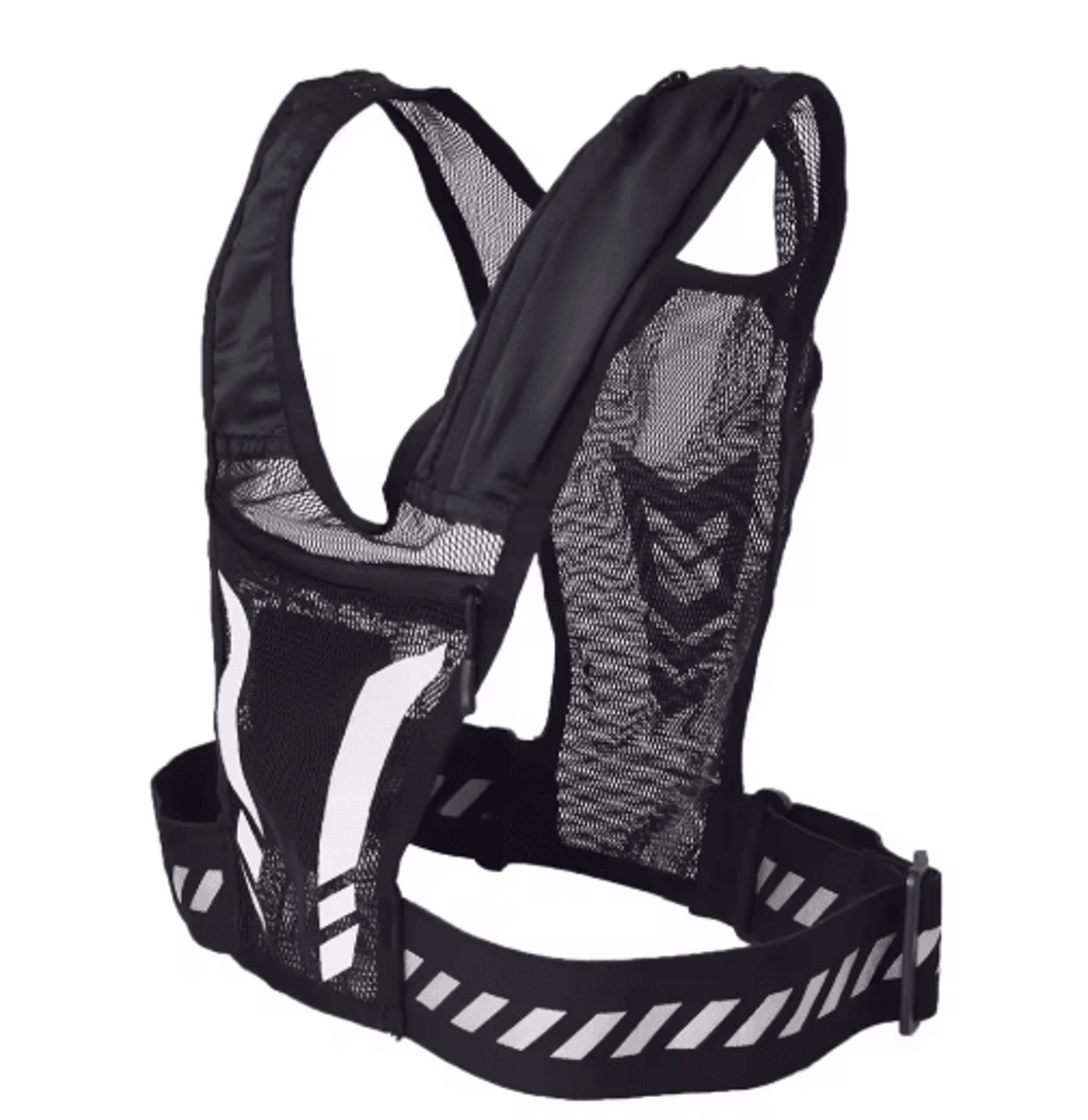 Adjustable Weighted Training Vest  Breathable Fitness Vest With Reflective Strips 1