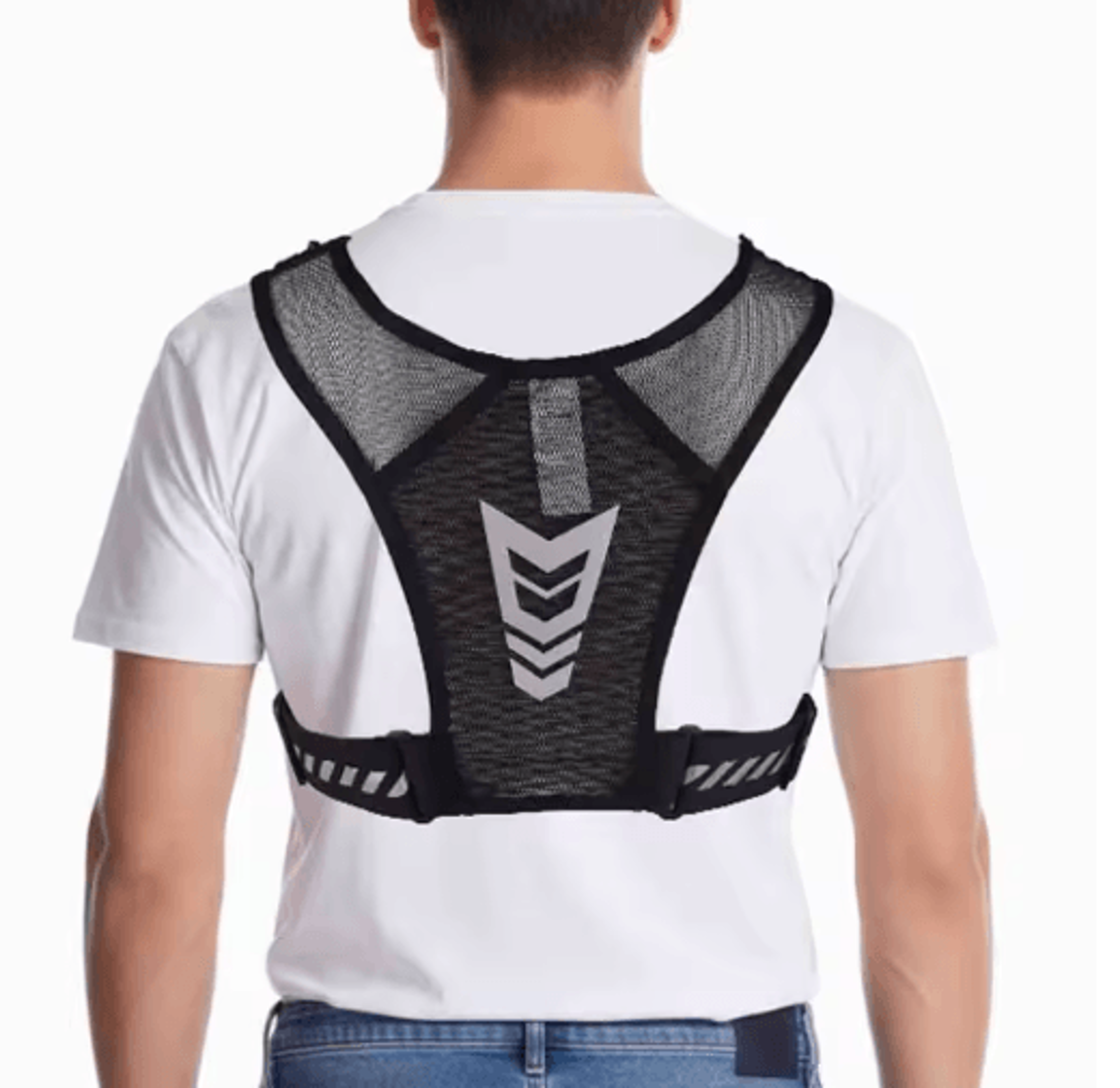 Adjustable Weighted Training Vest  Breathable Fitness Vest With Reflective Strips 5
