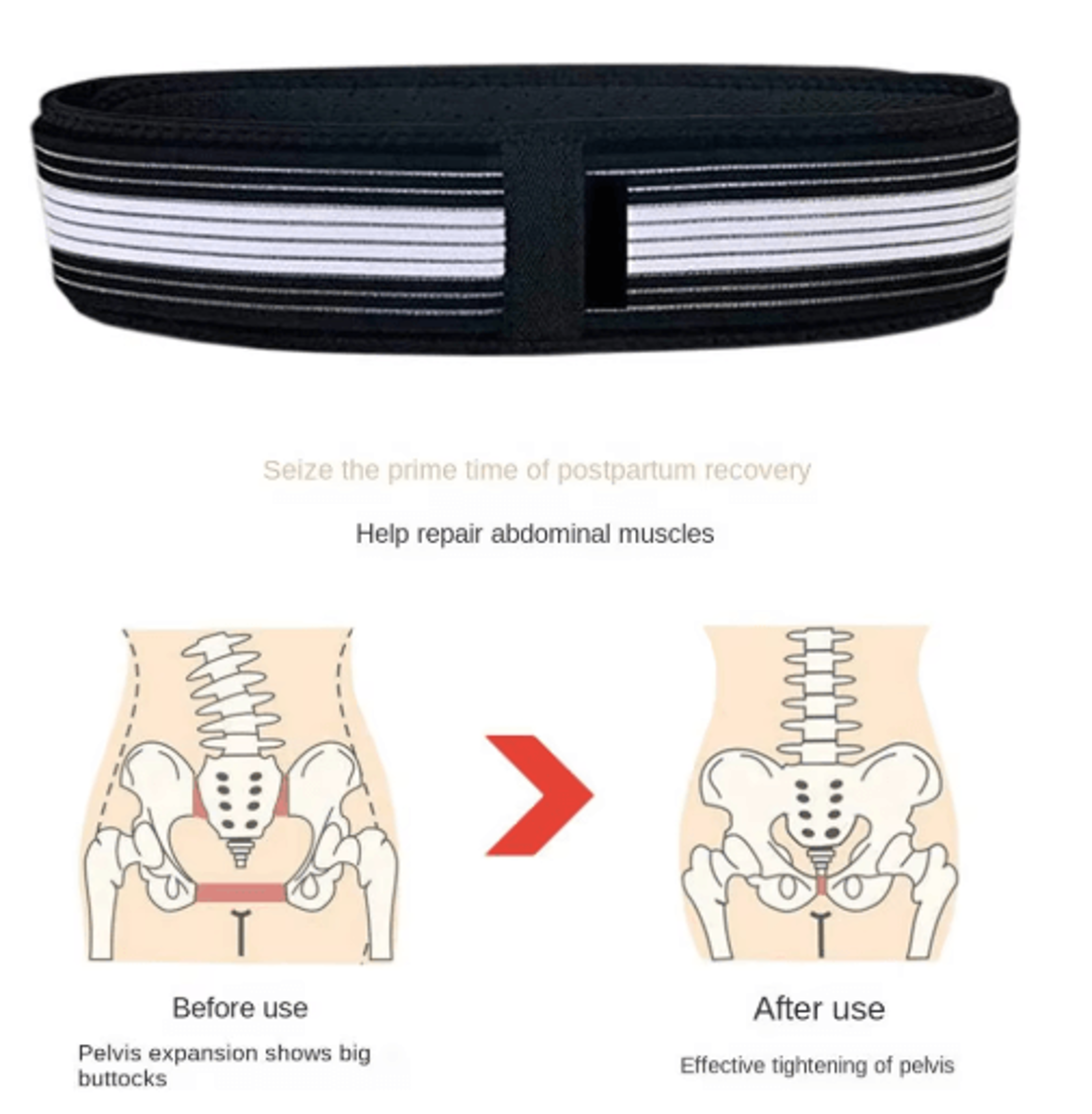 Adjustable SI Joint  Pelvic Support Belt  Comfortable Hip And Lower Back Stabilizing Brace 11